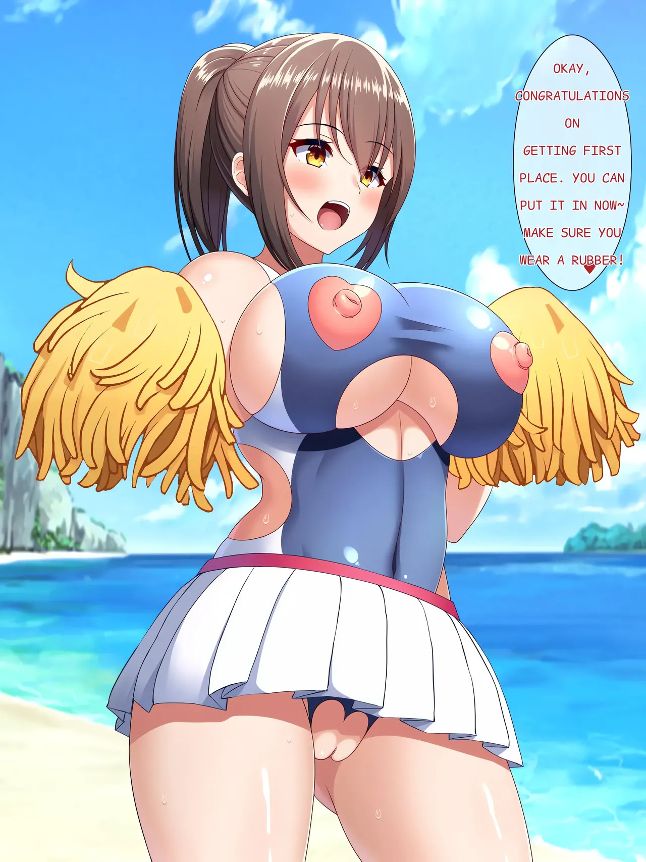 As punishment, she became the swimming club's sex relief officer for the summer holidays ~Reward: Summer Training Camp Edition~ - Page 14