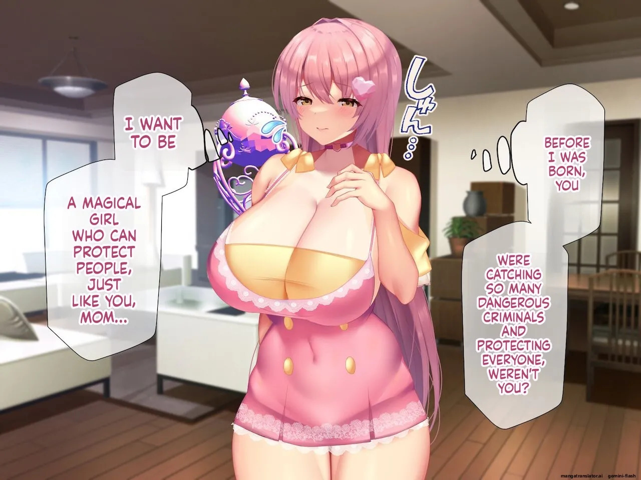 [Oyakodon (Sadagorou)] With a Massive, Rock-Hard Cock—Bigger Than Her Husband's—She Gets Thoroughly and Sloppily Ravaged: Moemi, the Ex-Magical Girl, Now a Horny-Bodied Wife Trying to Conceive... + Bonus Content (1/4) - Page 18