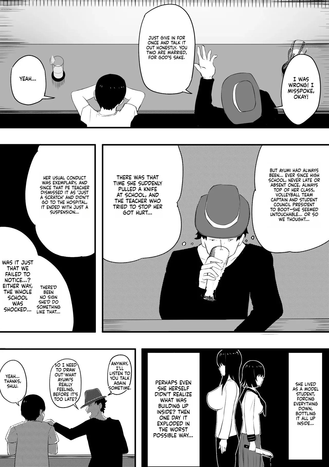 Mama-san—the ace of the volleyball team—has her life ruined by a jock's cock. - Page 40