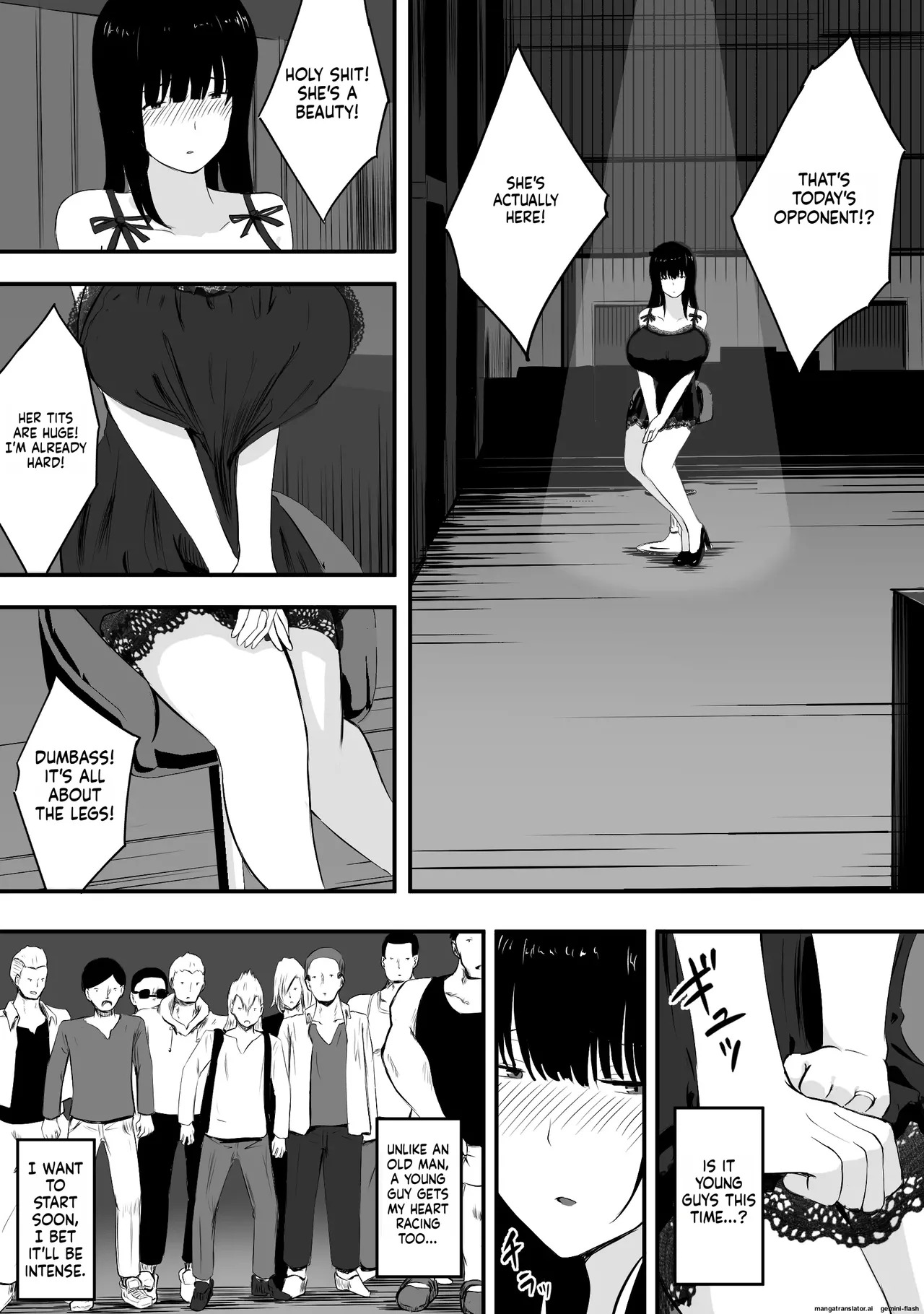 Mama-san—the ace of the volleyball team—has her life ruined by a jock's cock. - Page 54