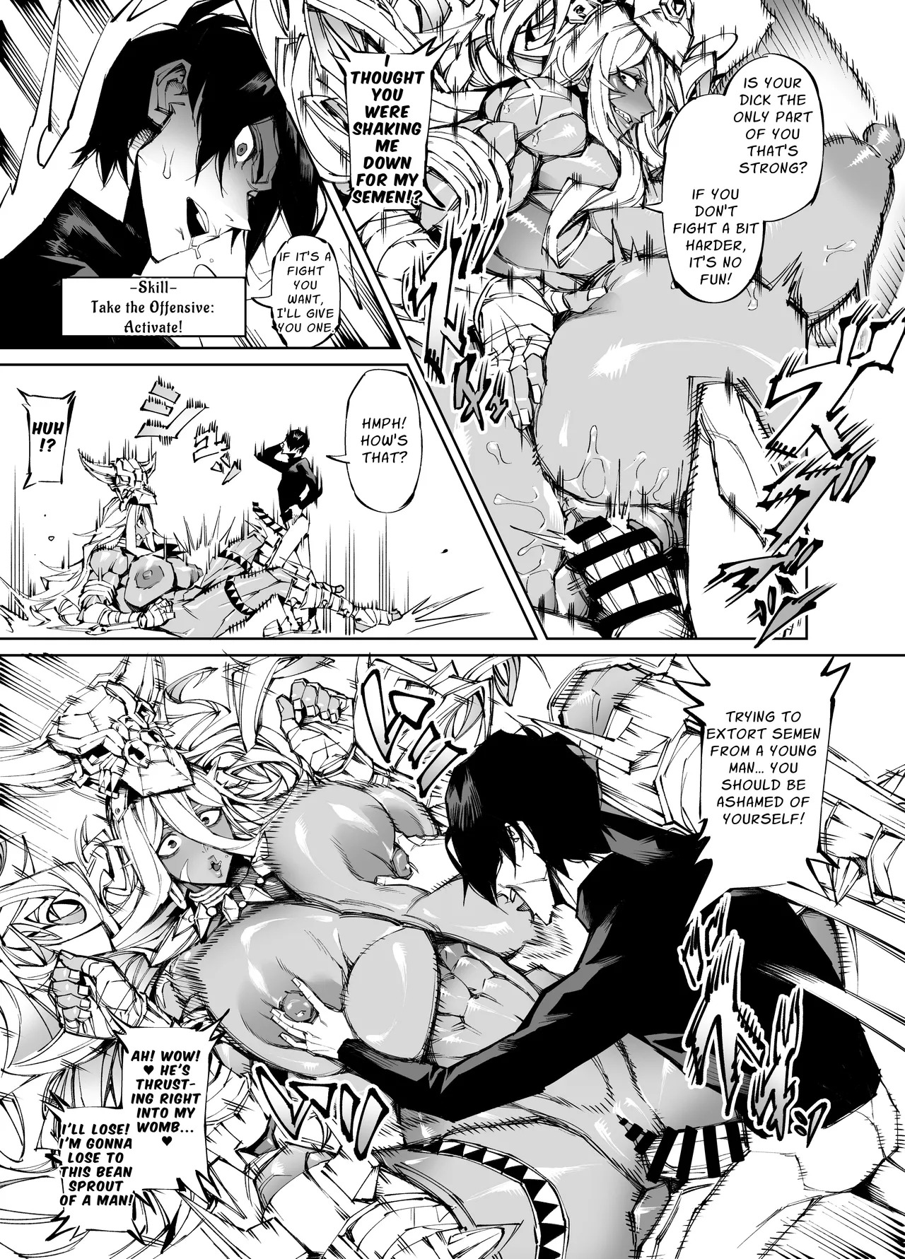 [Yakiniku Tabetei (Pobotto)] Kyokon Tensei -Seiki Shijou Shugi na Isekai ni Tensei shita no de Bakunyuu Bijo to Hame Makuri -Gyaru Amazon & Inran Sister Hen- | Big Dick Reincarnation ~Fuckin' Big Titty Babes in a Genital Supremacism World~ Amazoness & Nun [English] {Penguin Piper} - Page 12