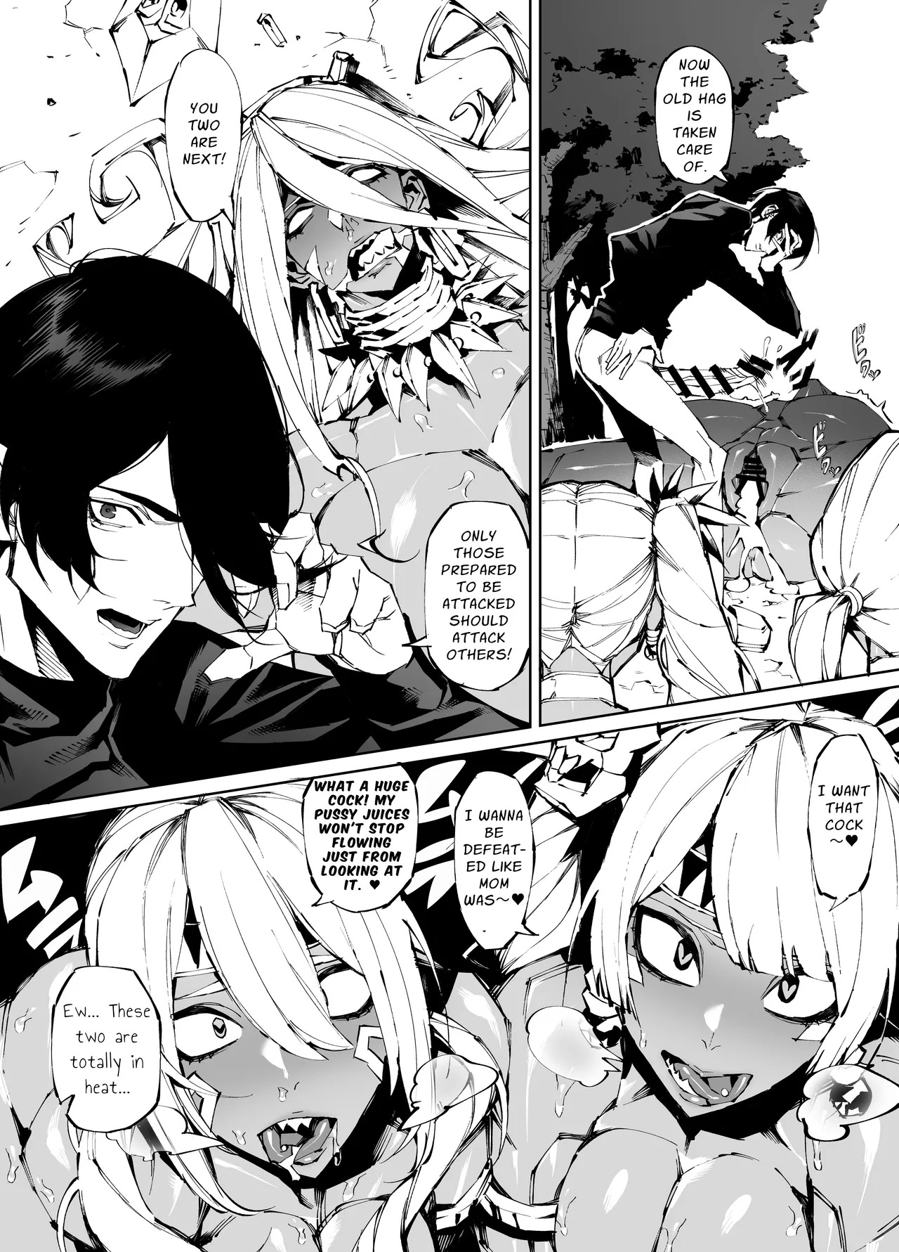 [Yakiniku Tabetei (Pobotto)] Kyokon Tensei -Seiki Shijou Shugi na Isekai ni Tensei shita no de Bakunyuu Bijo to Hame Makuri -Gyaru Amazon & Inran Sister Hen- | Big Dick Reincarnation ~Fuckin' Big Titty Babes in a Genital Supremacism World~ Amazoness & Nun [English] {Penguin Piper} - Page 16