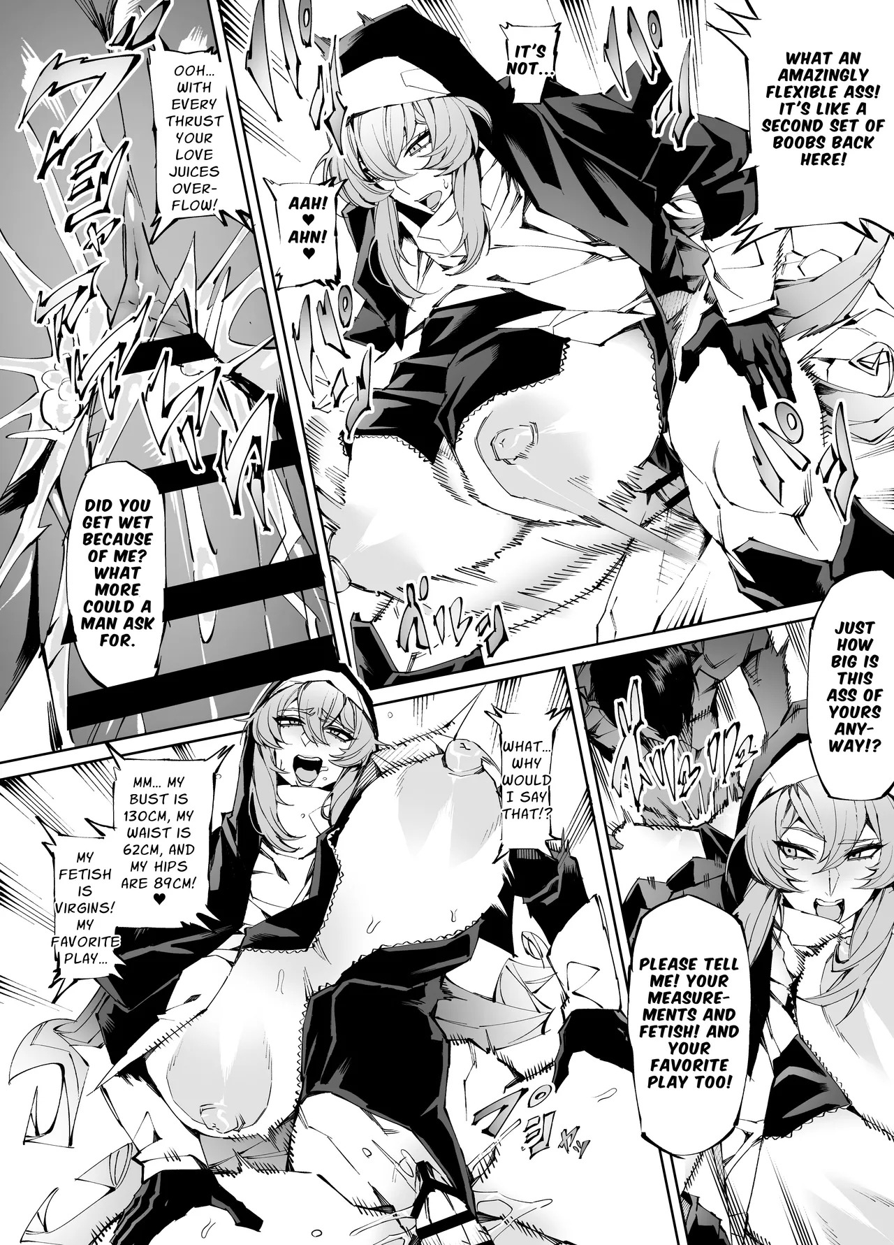 [Yakiniku Tabetei (Pobotto)] Kyokon Tensei -Seiki Shijou Shugi na Isekai ni Tensei shita no de Bakunyuu Bijo to Hame Makuri -Gyaru Amazon & Inran Sister Hen- | Big Dick Reincarnation ~Fuckin' Big Titty Babes in a Genital Supremacism World~ Amazoness & Nun [English] {Penguin Piper} - Page 32