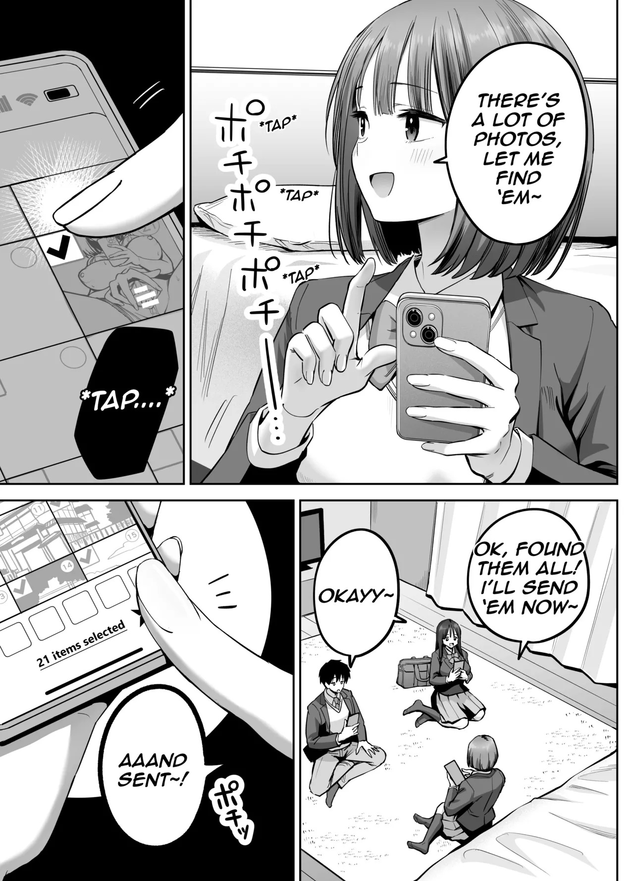 [Honshiro Nikori] Ura Aka Joshi no Jidori Ero Gosoushin | A Girl with a Secret-Account Accidentally Sends a Lewd Selfie [Digital] [English] - Page 14
