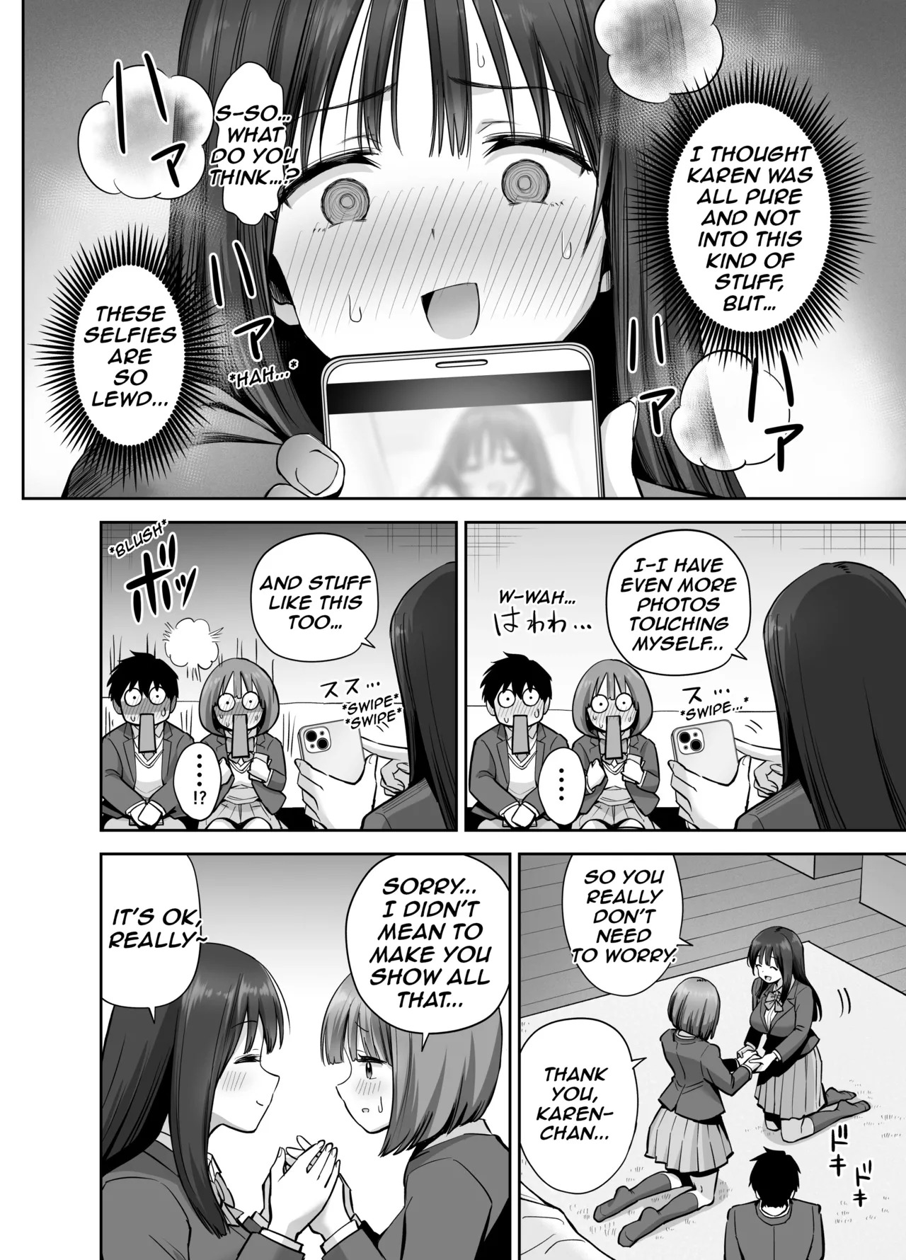 [Honshiro Nikori] Ura Aka Joshi no Jidori Ero Gosoushin | A Girl with a Secret-Account Accidentally Sends a Lewd Selfie [Digital] [English] - Page 19