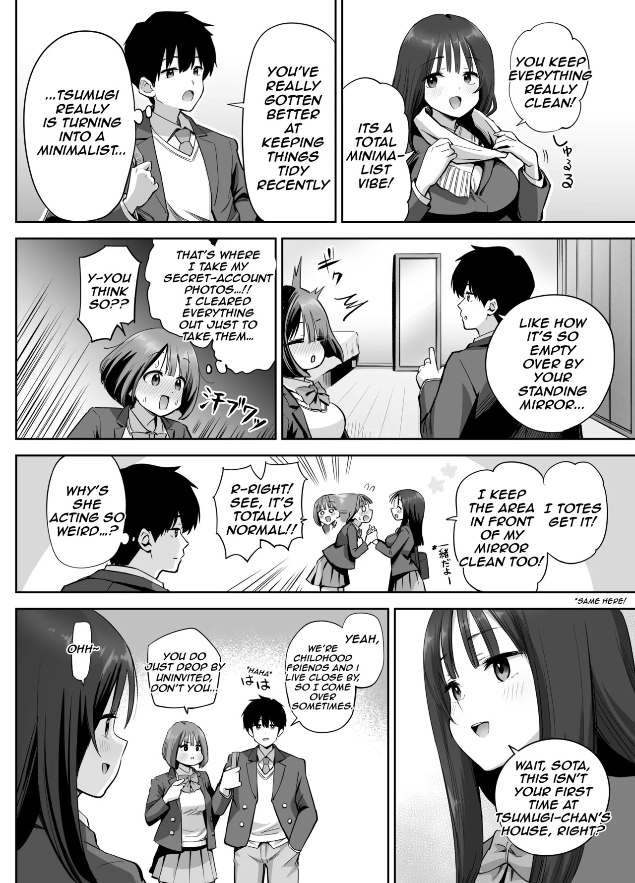 [Honshiro Nikori] Ura Aka Joshi no Jidori Ero Gosoushin | A Girl with a Secret-Account Accidentally Sends a Lewd Selfie [Digital] [English] - Page 9