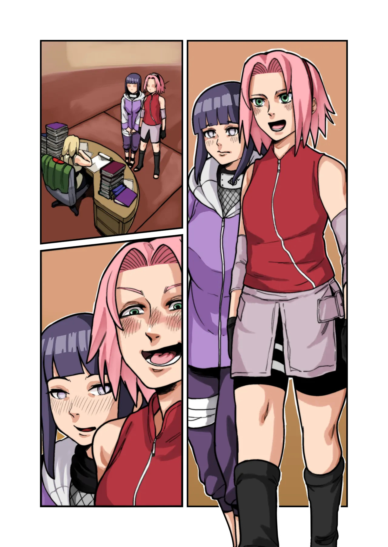 Hinata x Tsunade x Sakura - Page 28
