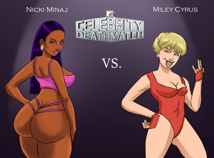 Nicki Minaj vs. Miley Cyrus by brutalhentai (unfinished)