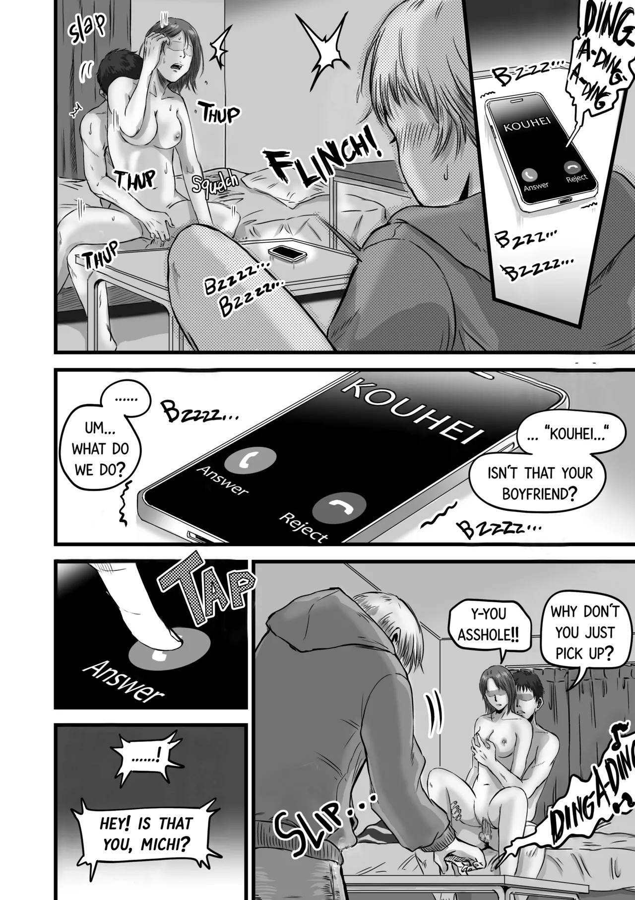 [Dekamatsu] Onna Tomodachi no Uwaki Kokuhaku 2 | My Friend Confessed to Cheating 2 [English] - Page 56