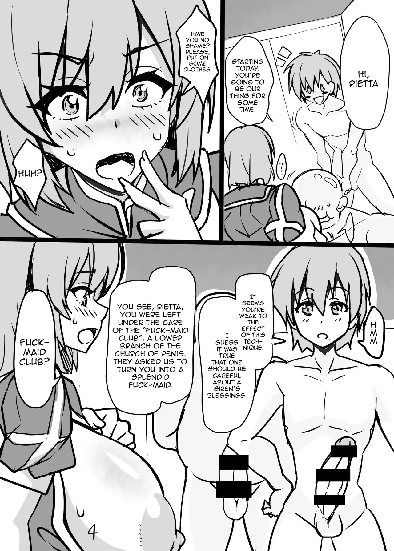 [INSERT (KEN)] Boku dake no Bakunyuu Ona-Maid Rietta (Bakunyuu Party NTR) [English] {Doujins.com} - Page 6