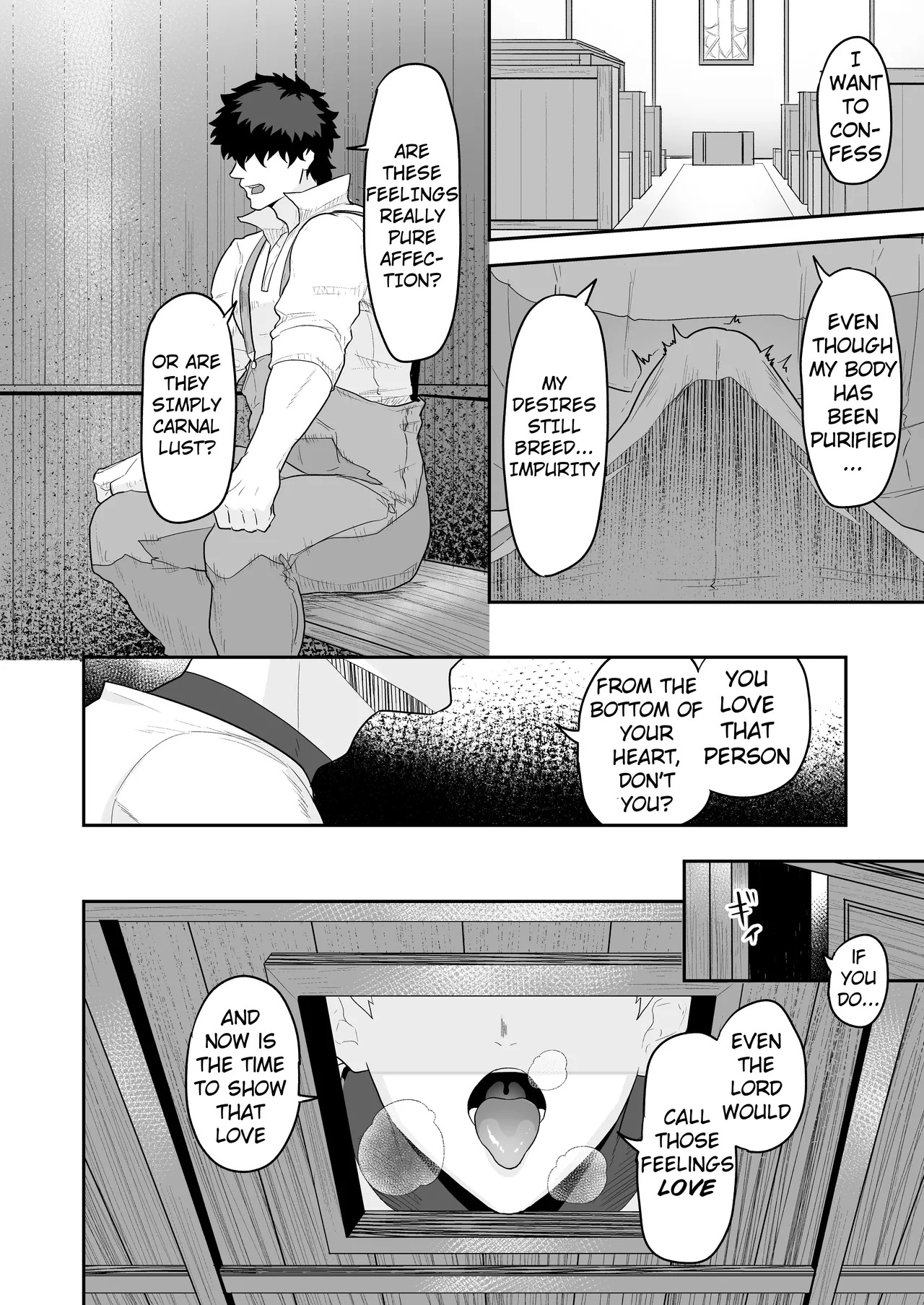 [PULIN Nabe (kakenari)] Noufu to Shinpu | The Farmer and The Priest [English] [Uncensored] - Page 12