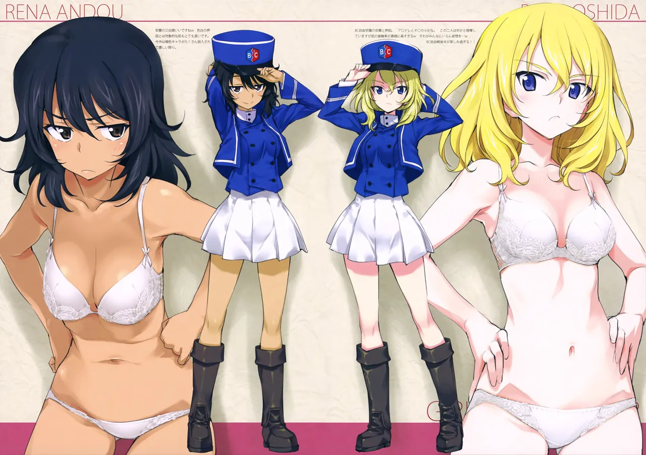 (C94) [Okotan Pekoe (Kurashima Tomoyasu)] Iroiro na Nanika. "GuP" Vier (Girls und Panzer) (with nude filter) - Page 6