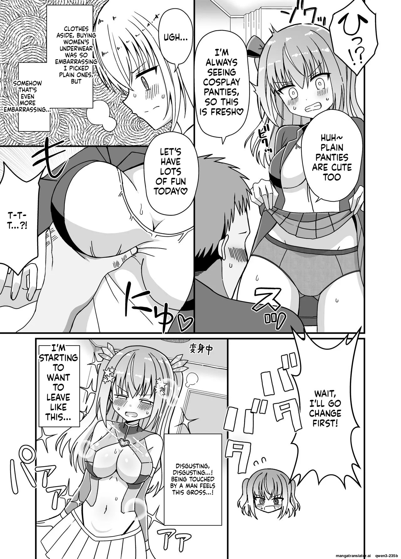 [Keep-Out] Nyotaika Shite Henshin Heroine ni Natta kedo Kinketsu na no de Karada wo Uttara Mesu ni Sareta (SCANMTL) - Page 10