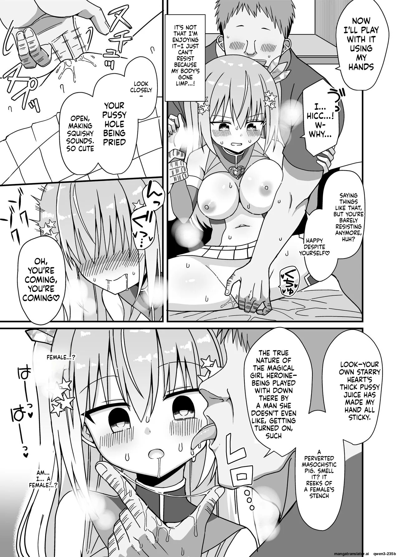 [Keep-Out] Nyotaika Shite Henshin Heroine ni Natta kedo Kinketsu na no de Karada wo Uttara Mesu ni Sareta (SCANMTL) - Page 22