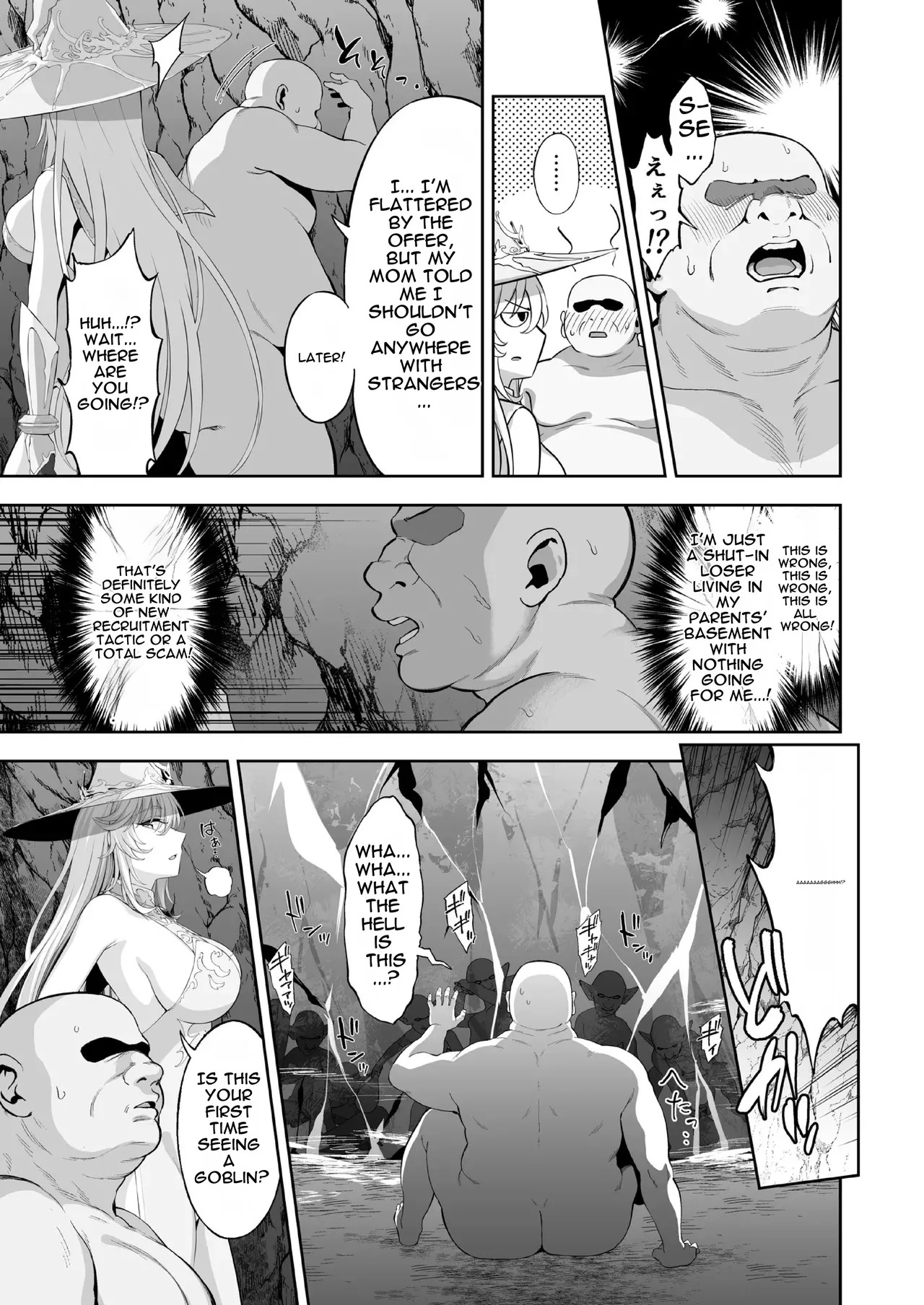 [Ijimaya (Ijima Yuu)] Isekai Kodomo Heya Ojisan Zako Mesu no Onaho ni Cheat Chinpo de WakaraSex [English] [DNTA] - Page 13
