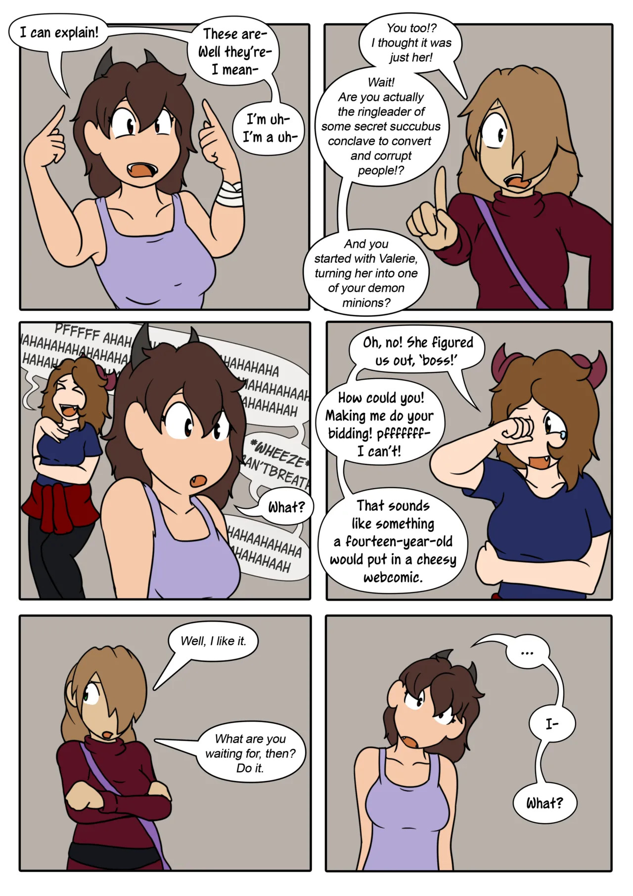 [LariUmbreon] Girl Me! How I Got Turned Into a Girl by a Desperate Succubus! (In Progress) - Page 111