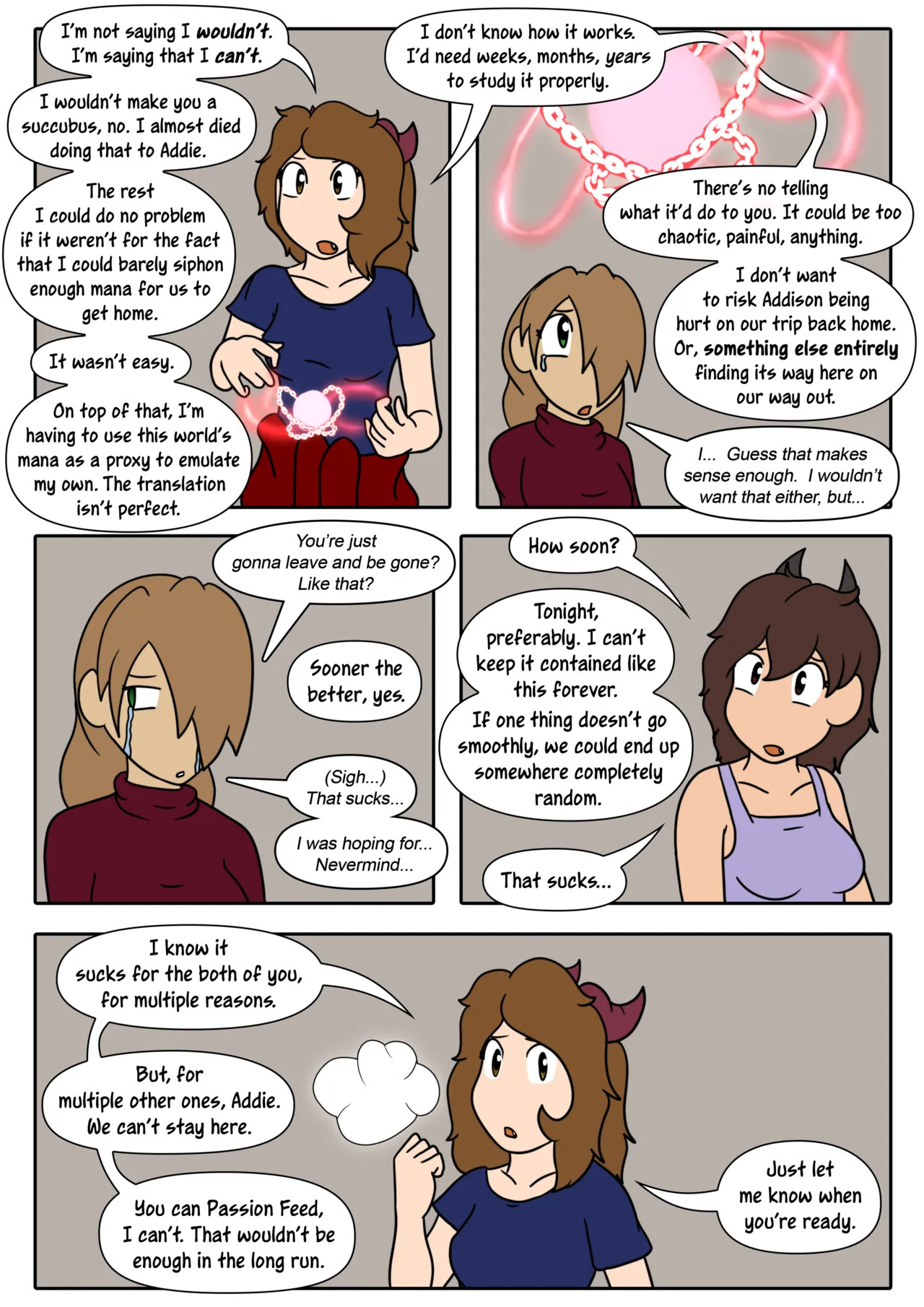 [LariUmbreon] Girl Me! How I Got Turned Into a Girl by a Desperate Succubus! (In Progress) - Page 113