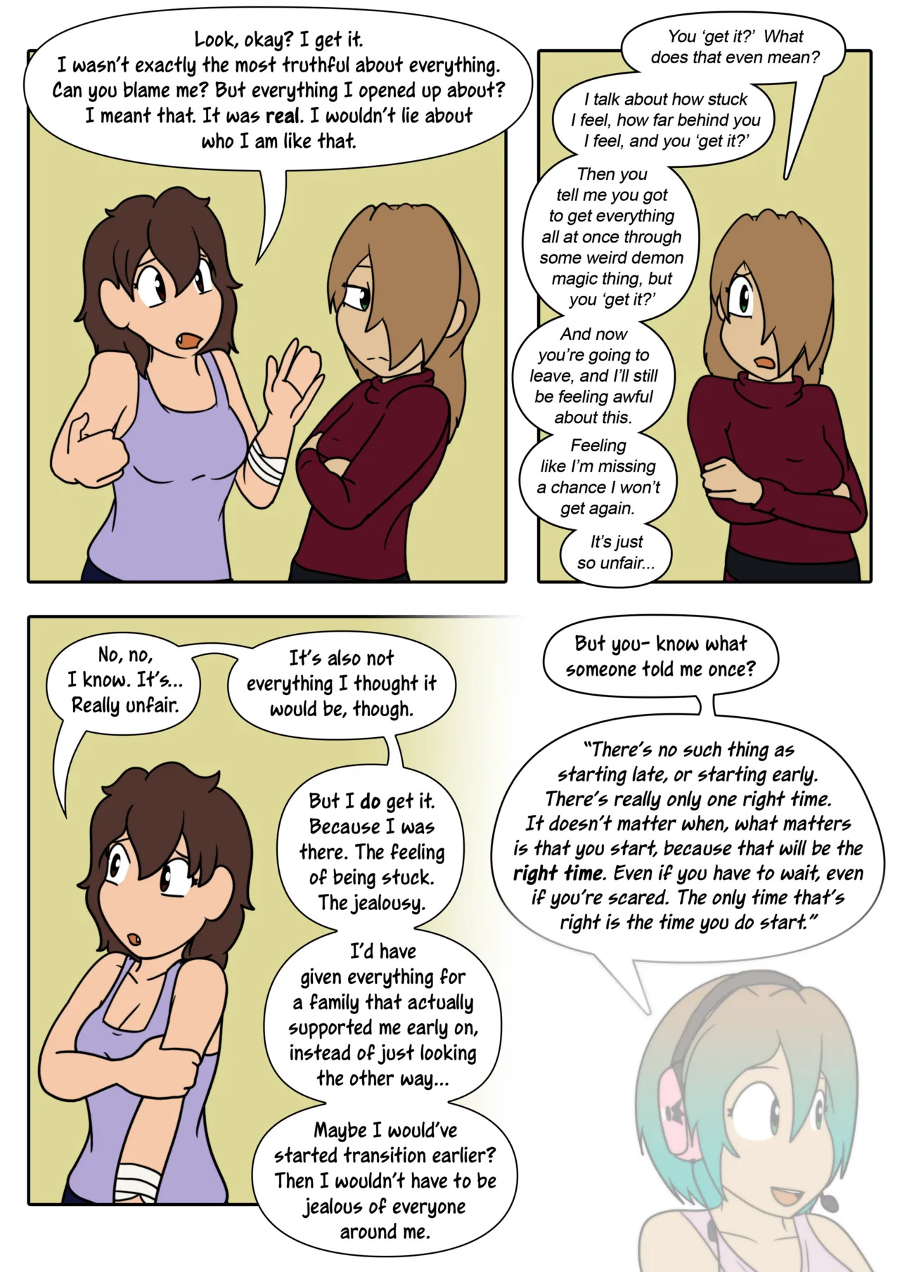[LariUmbreon] Girl Me! How I Got Turned Into a Girl by a Desperate Succubus! (In Progress) - Page 115