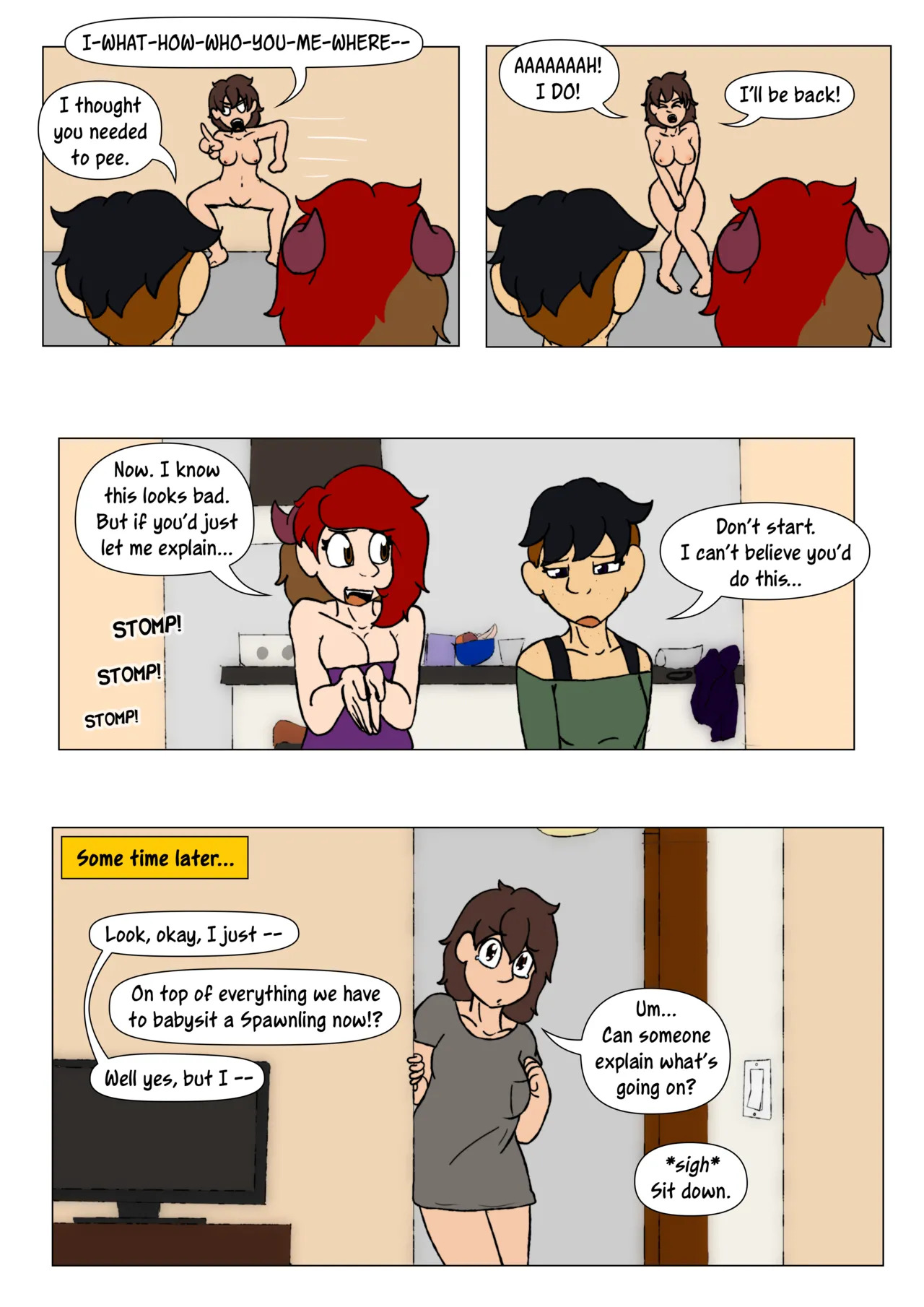 [LariUmbreon] Girl Me! How I Got Turned Into a Girl by a Desperate Succubus! (In Progress) - Page 124
