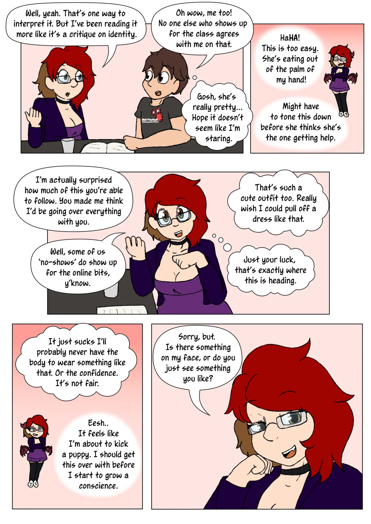 [LariUmbreon] Girl Me! How I Got Turned Into a Girl by a Desperate Succubus! (In Progress) - Page 26