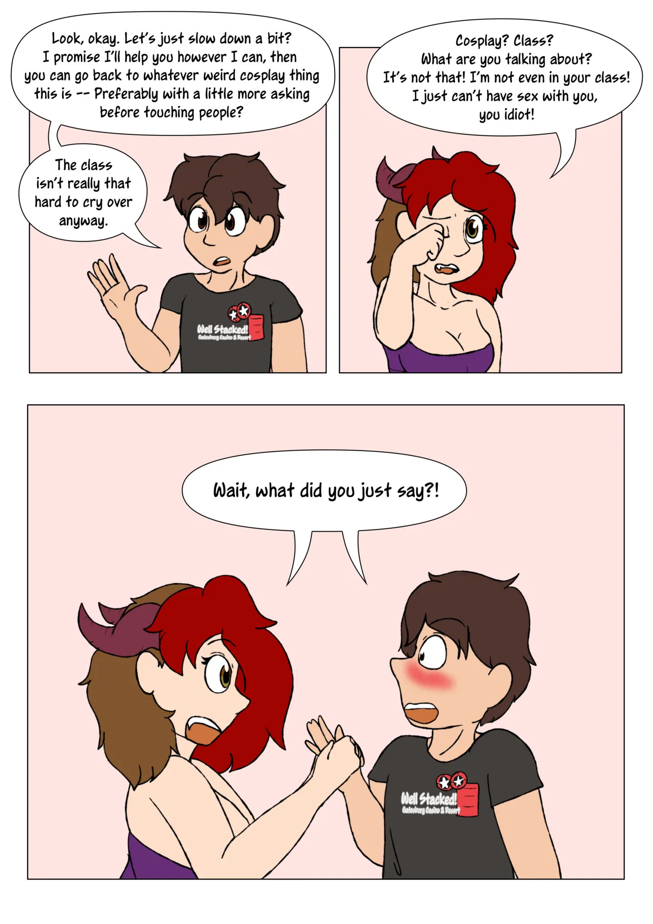 [LariUmbreon] Girl Me! How I Got Turned Into a Girl by a Desperate Succubus! (In Progress) - Page 32