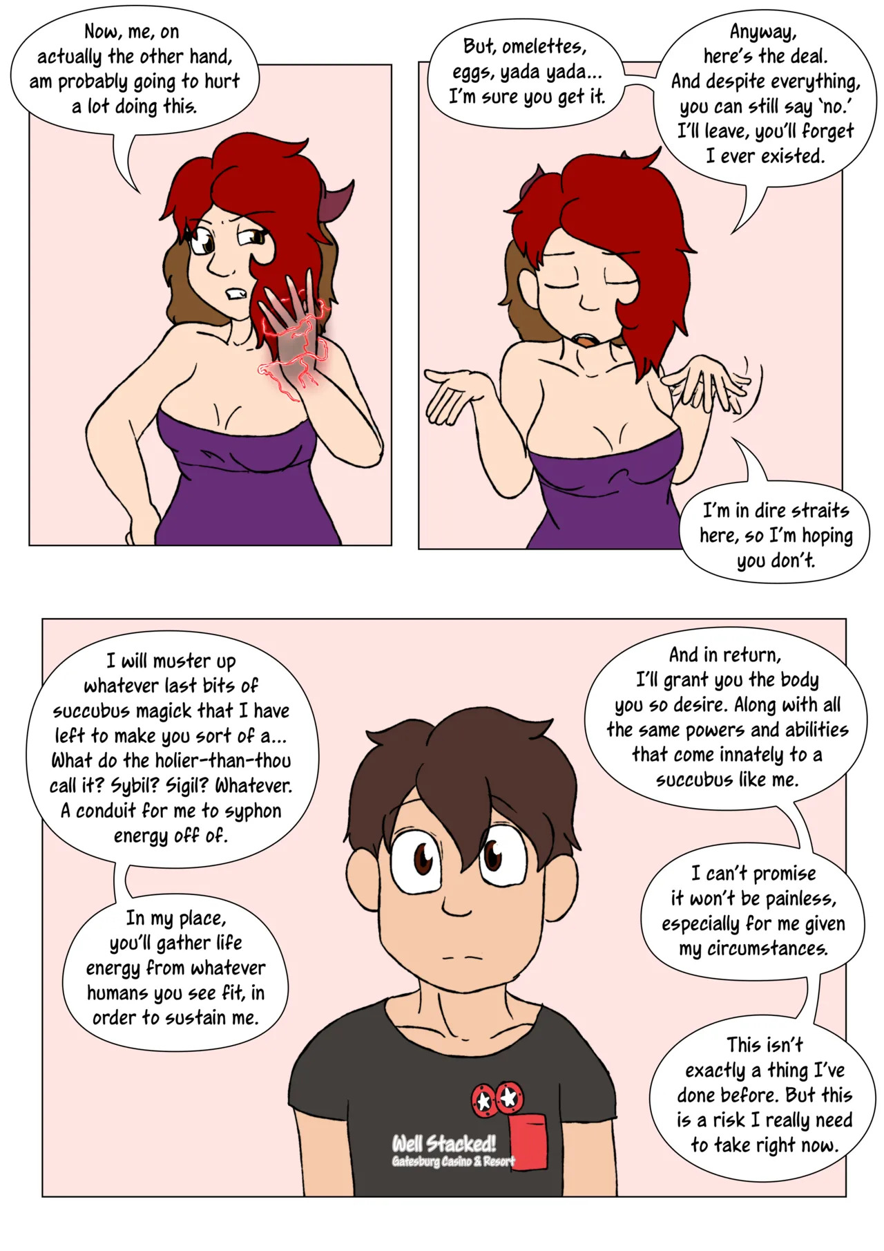 [LariUmbreon] Girl Me! How I Got Turned Into a Girl by a Desperate Succubus! (In Progress) - Page 35