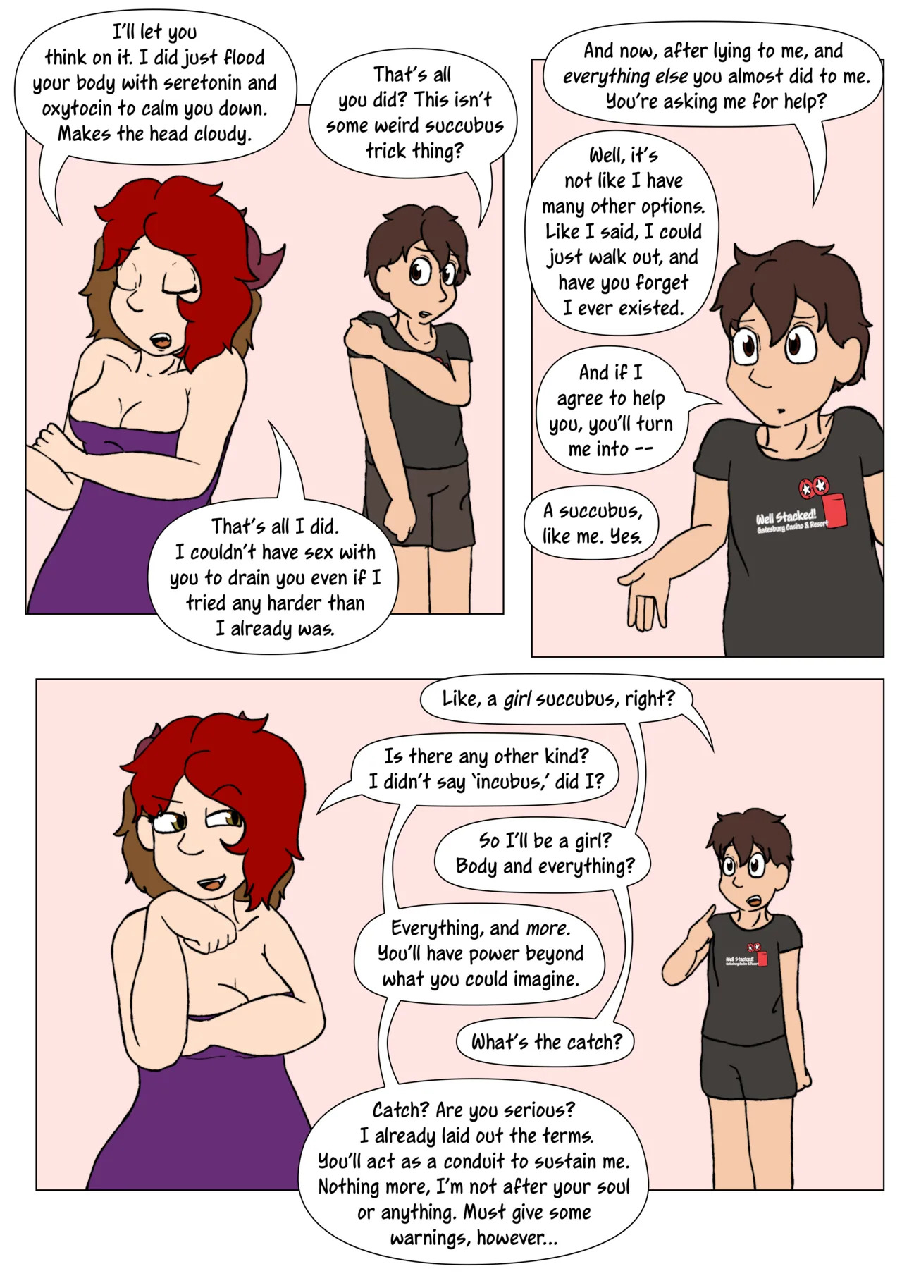 [LariUmbreon] Girl Me! How I Got Turned Into a Girl by a Desperate Succubus! (In Progress) - Page 36