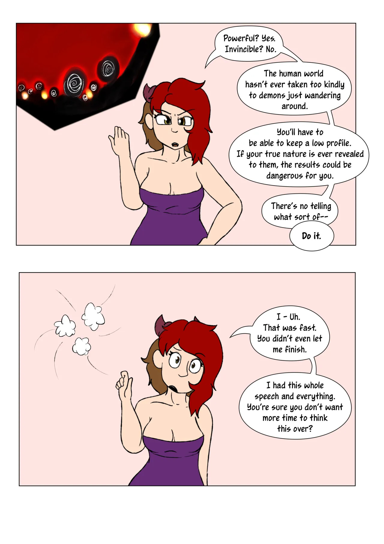 [LariUmbreon] Girl Me! How I Got Turned Into a Girl by a Desperate Succubus! (In Progress) - Page 37