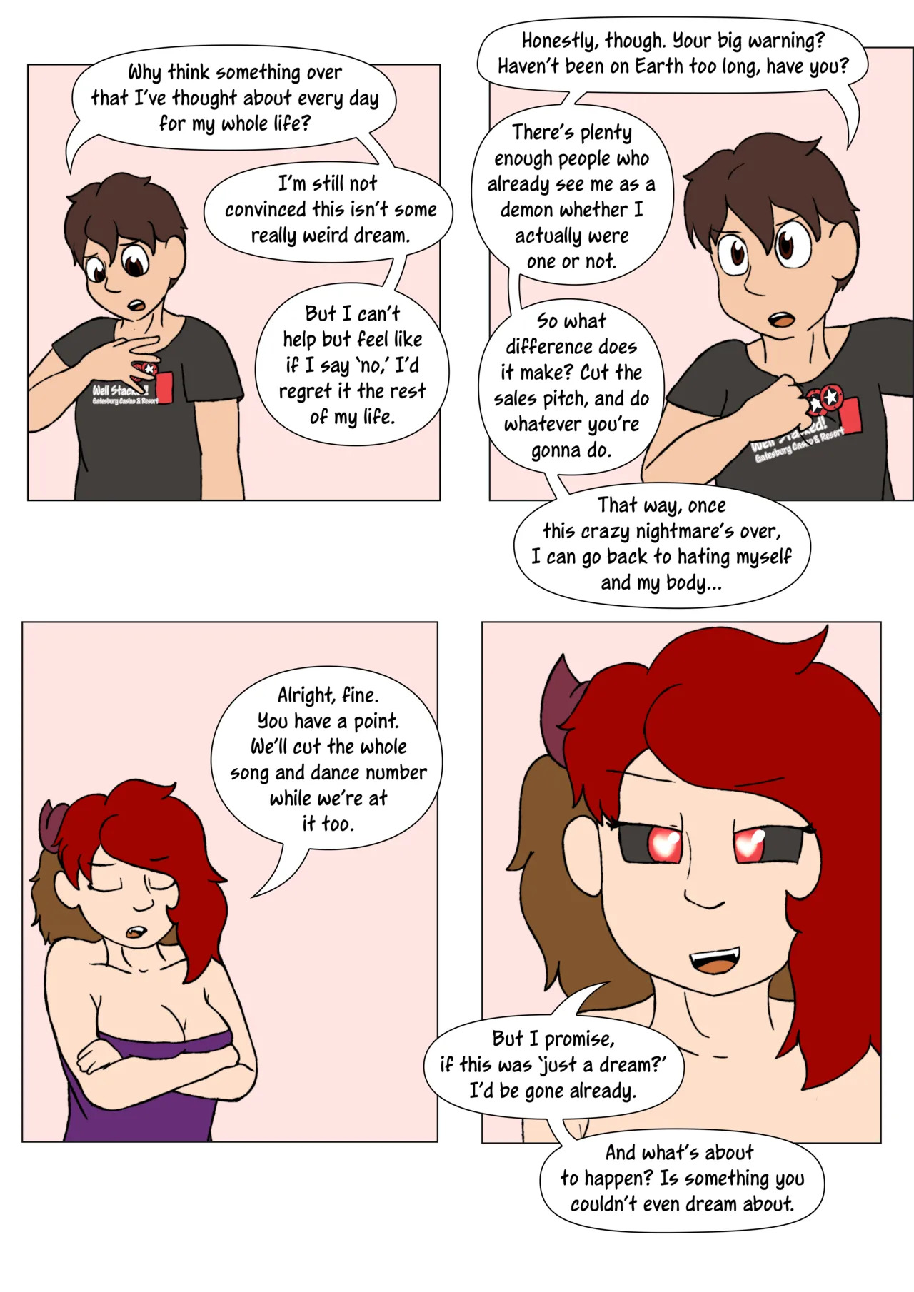 [LariUmbreon] Girl Me! How I Got Turned Into a Girl by a Desperate Succubus! (In Progress) - Page 38