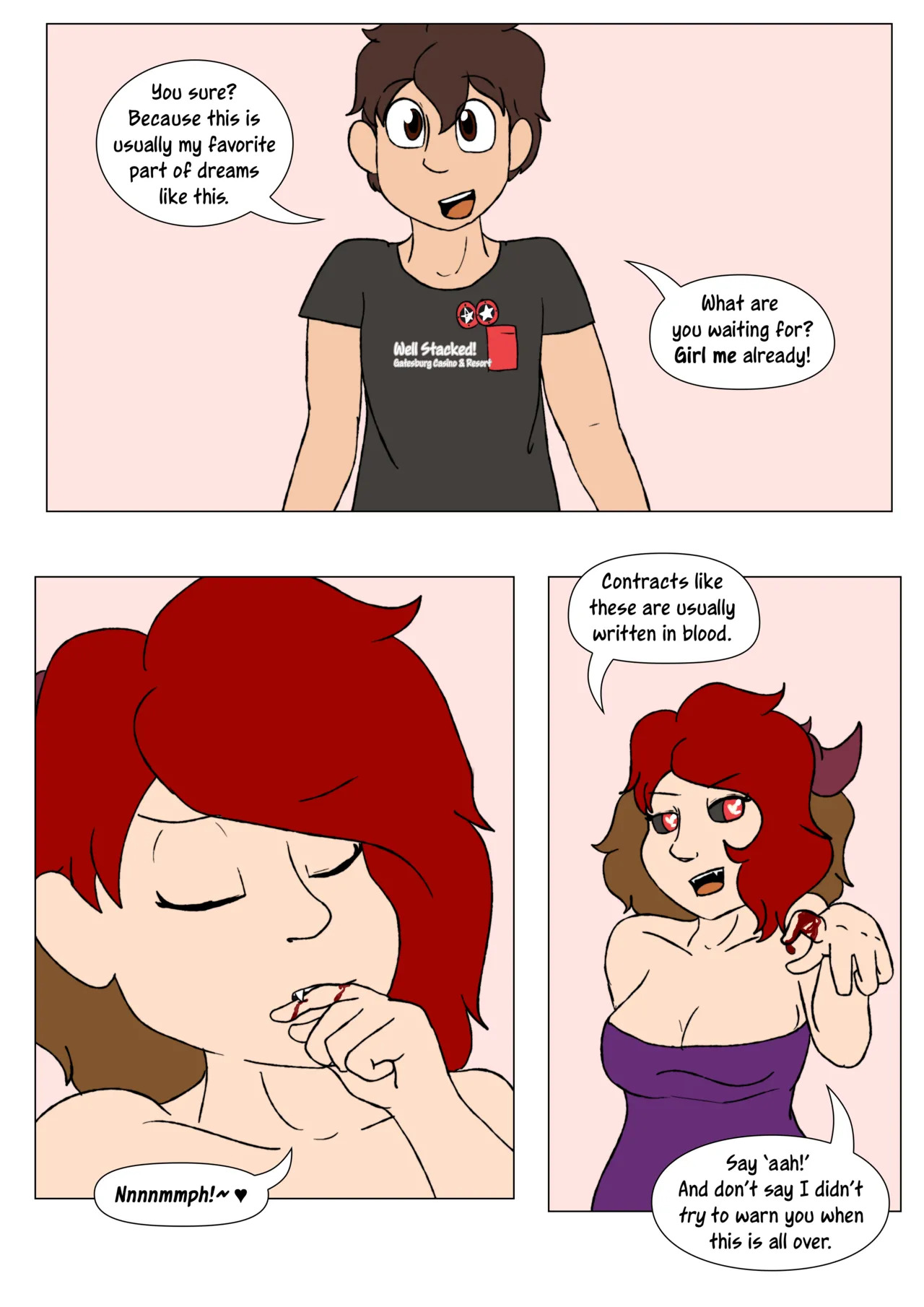 [LariUmbreon] Girl Me! How I Got Turned Into a Girl by a Desperate Succubus! (In Progress) - Page 39