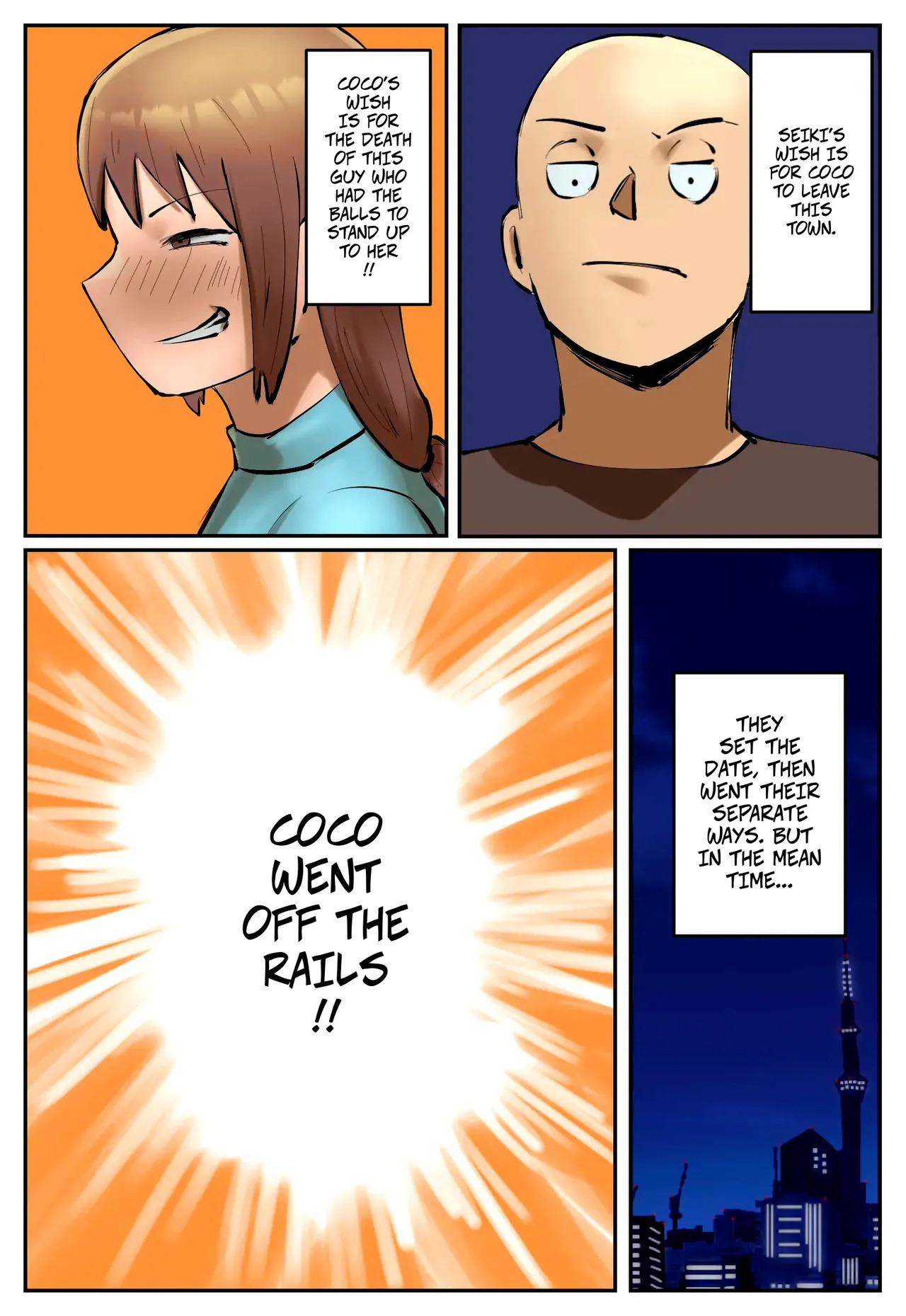[Chotto B-Sen] My Part-Time Job Is To Get Revenge: The Loose Woman -- Fukushuu Yami Beit "Machi no Keikan ga Kowareru Kono Oppai Onna o Oidashite Hoshii" [Colorized] - Page 17