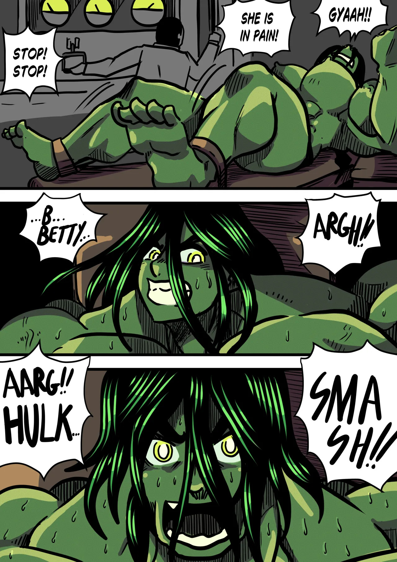 [Odoruyama] Betty Hulk AU: The Origin Of Betty Hulk [Colored Version] - Page 10