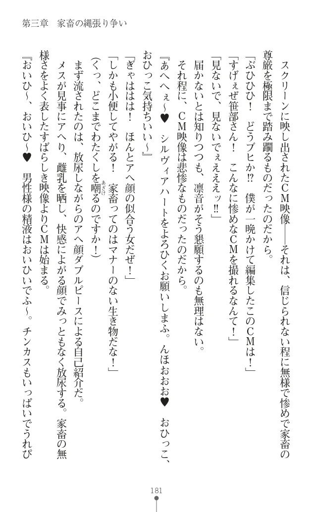 変身聖姫シルヴィアハート ～家畜となった敗北ヒロイン～ - Page 188