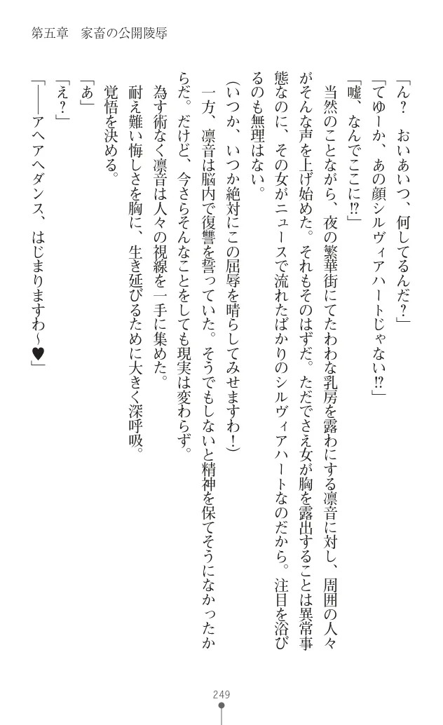 変身聖姫シルヴィアハート ～家畜となった敗北ヒロイン～ - Page 253