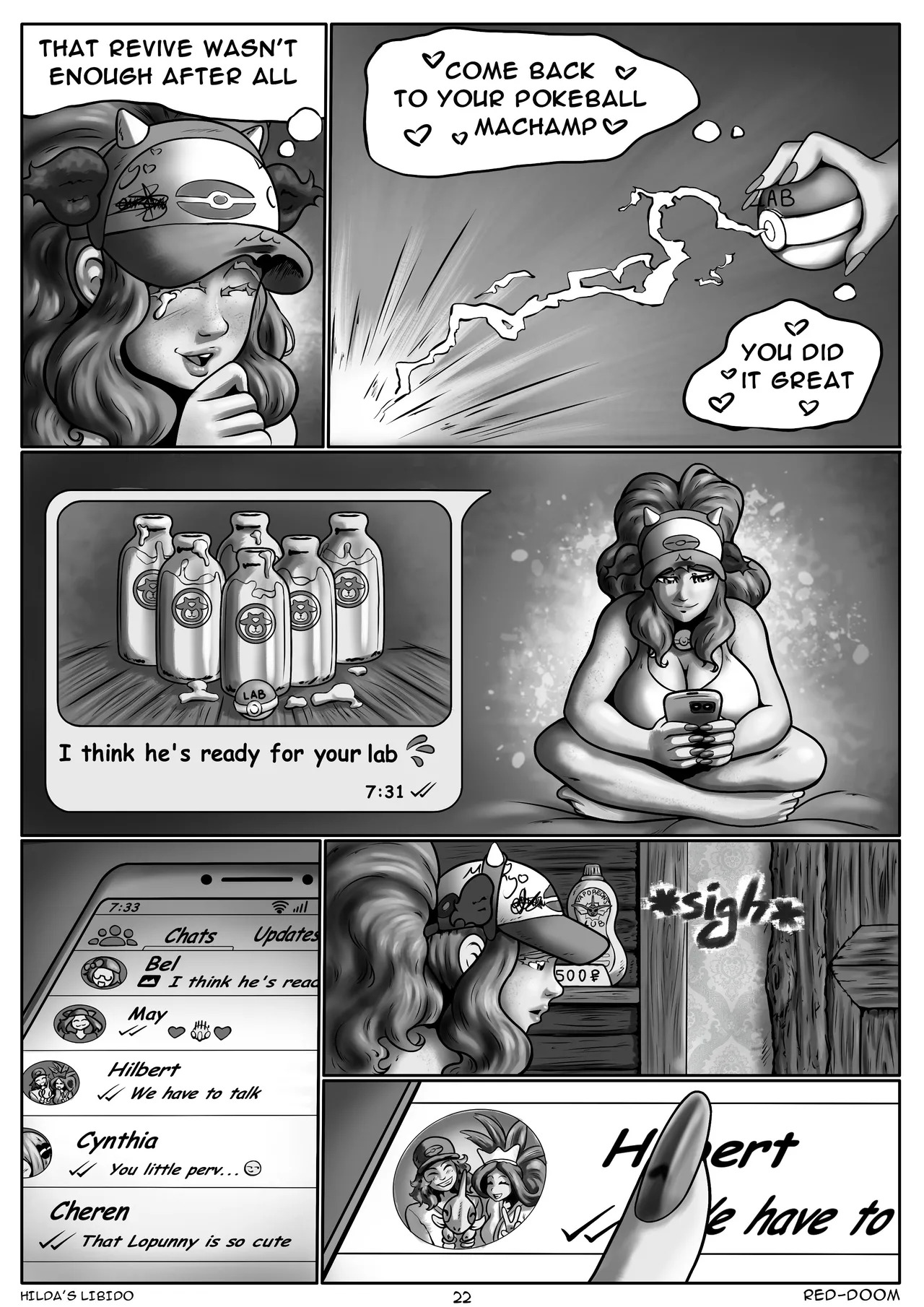 [Red-Doom] Hilda's Libido Ch. 1-4 (Pokemon) [Ongoing] - Page 74