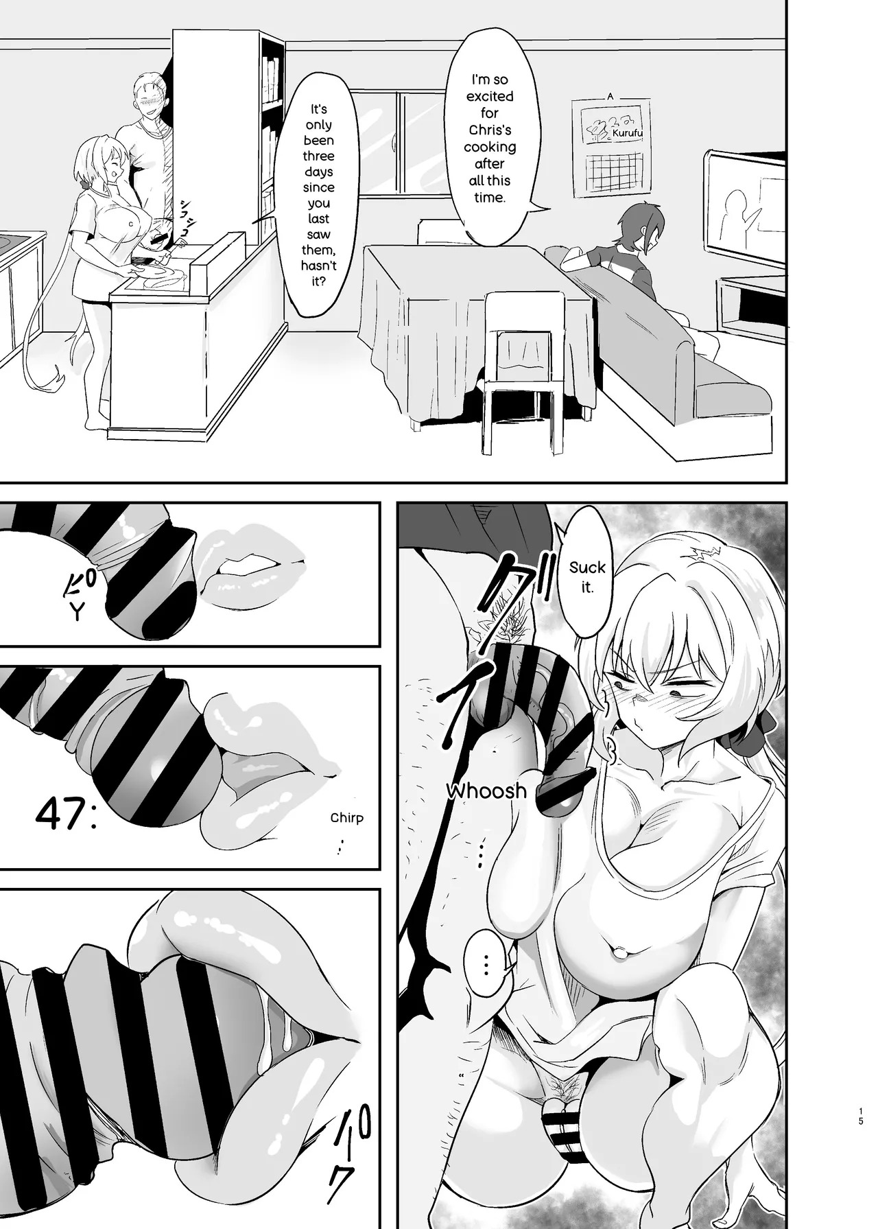 [Denshiko! (Outotsu Den)] Moto Karekuzu no TNP ni Chotto Tsukareta Dake de Danna o Uragiru Hitozuma Kurisu (Senki Zesshou Symphogear) [Digital] [MTL AI ENG] - Page 15