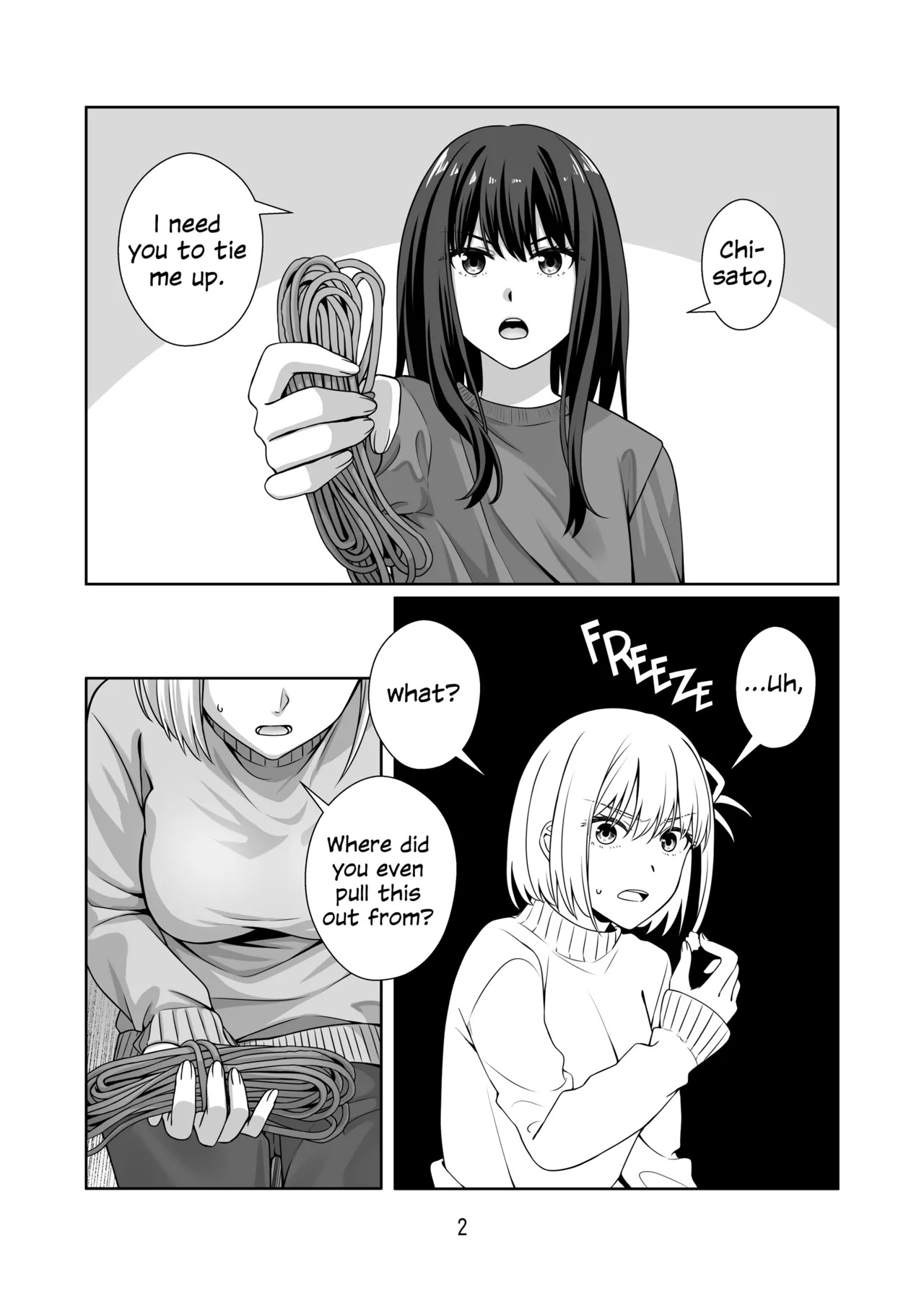 [Kudamonoichizu (Rikuu)] Shibari Play o Yaritaitte Itta no Omae darou! | You're the One Who Said You Wanted to Try Rope Play! (Lycoris Recoil) [English] [Digital] - Page 3