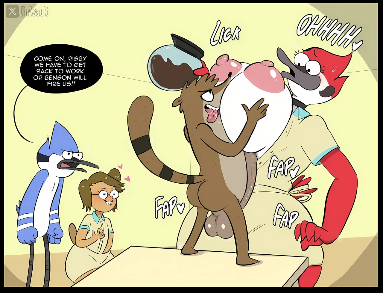 [JinAsault] Typical of B1gD1ck and Mordesimp (Regular Show) - Page 12