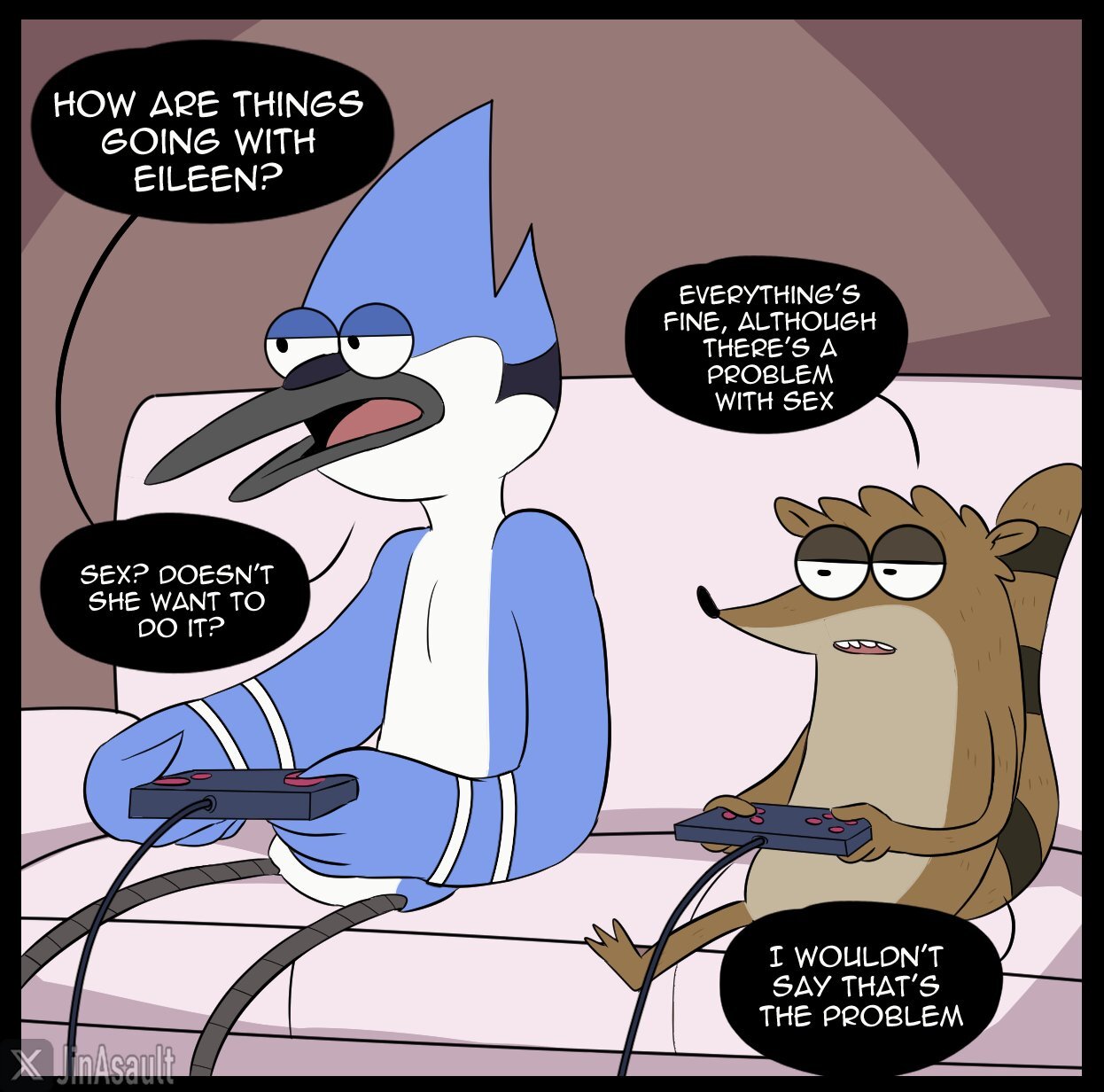 [JinAsault] Typical of B1gD1ck and Mordesimp (Regular Show) - Page 23