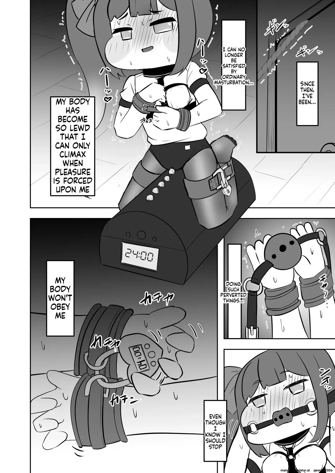 [Hametsuyasan (Icoicoikoi)] ​Kinki no kusari ni tsungareshi ware, shin-en ni te shuuen no dokushou wo suru ohanashi ~Jibaku kousoku onanii wo shiteitara dondon kairaku no numa ni hamatte shimatta~ (Trickcal: Chibi Go) [Digital] (SCANMTL) - Page 23