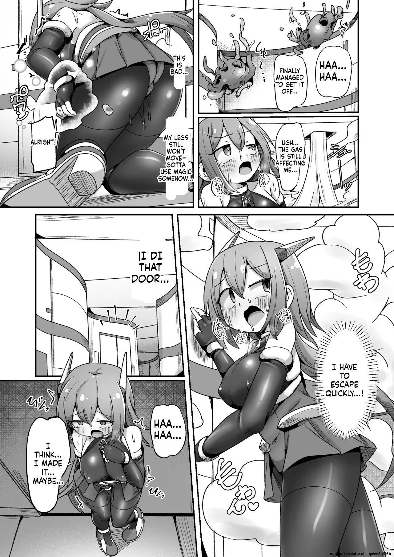 [Echie Kokufuku Aka (Monota)] Maryoku Tank Choukyou sareta Koto mo Sukkari Wasurete no Kono Ko to Teki Ajito ni Idonjau Onna Hero-chan (SCANMTL) - Page 17