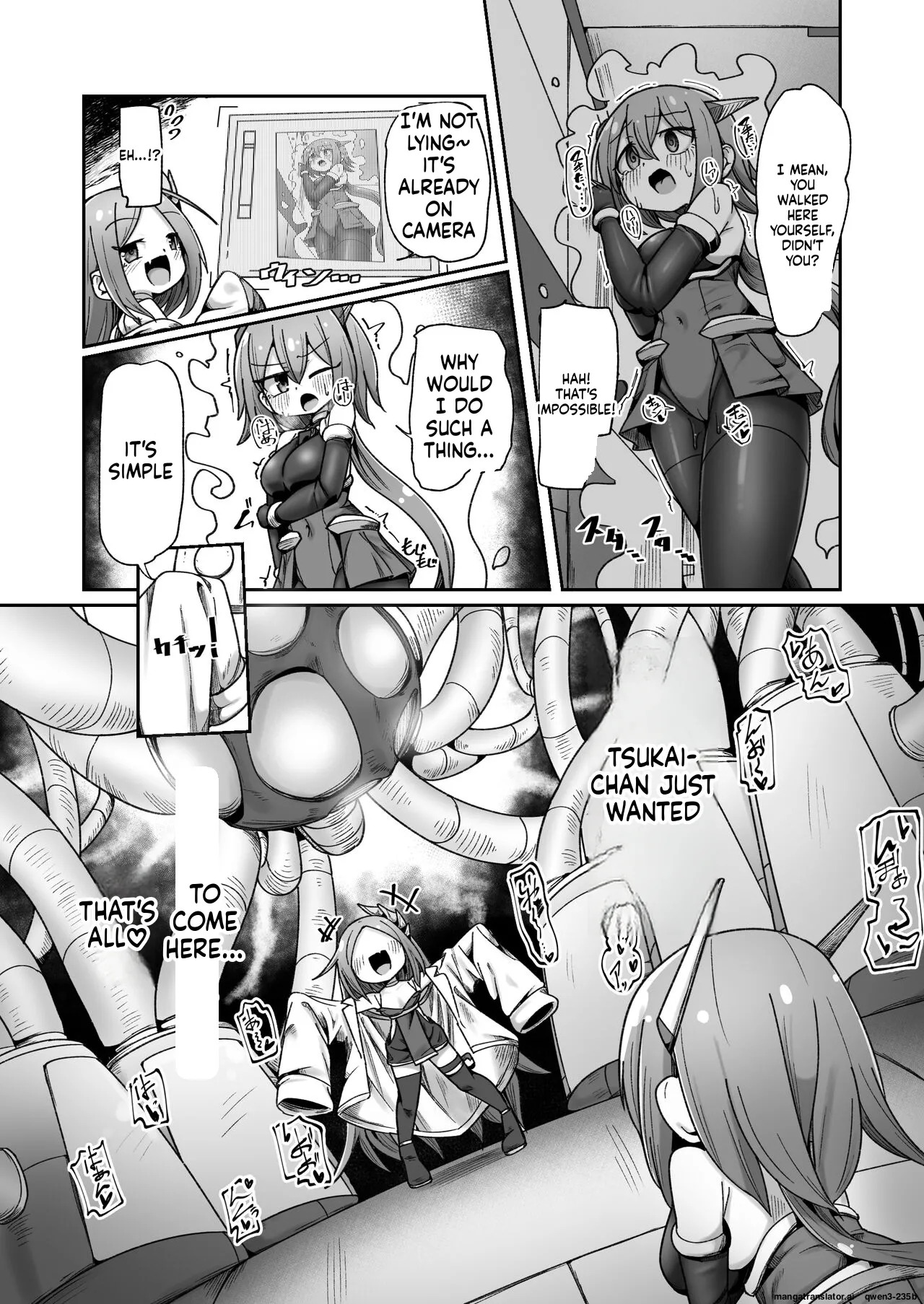 [Echie Kokufuku Aka (Monota)] Maryoku Tank Choukyou sareta Koto mo Sukkari Wasurete no Kono Ko to Teki Ajito ni Idonjau Onna Hero-chan (SCANMTL) - Page 35