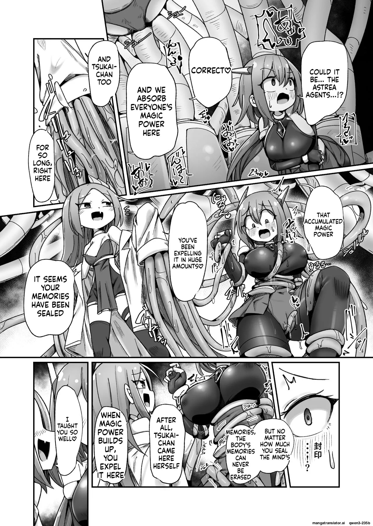 [Echie Kokufuku Aka (Monota)] Maryoku Tank Choukyou sareta Koto mo Sukkari Wasurete no Kono Ko to Teki Ajito ni Idonjau Onna Hero-chan (SCANMTL) - Page 36