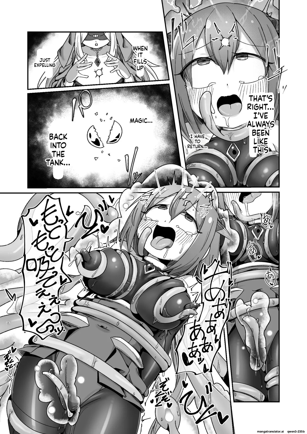 [Echie Kokufuku Aka (Monota)] Maryoku Tank Choukyou sareta Koto mo Sukkari Wasurete no Kono Ko to Teki Ajito ni Idonjau Onna Hero-chan (SCANMTL) - Page 40