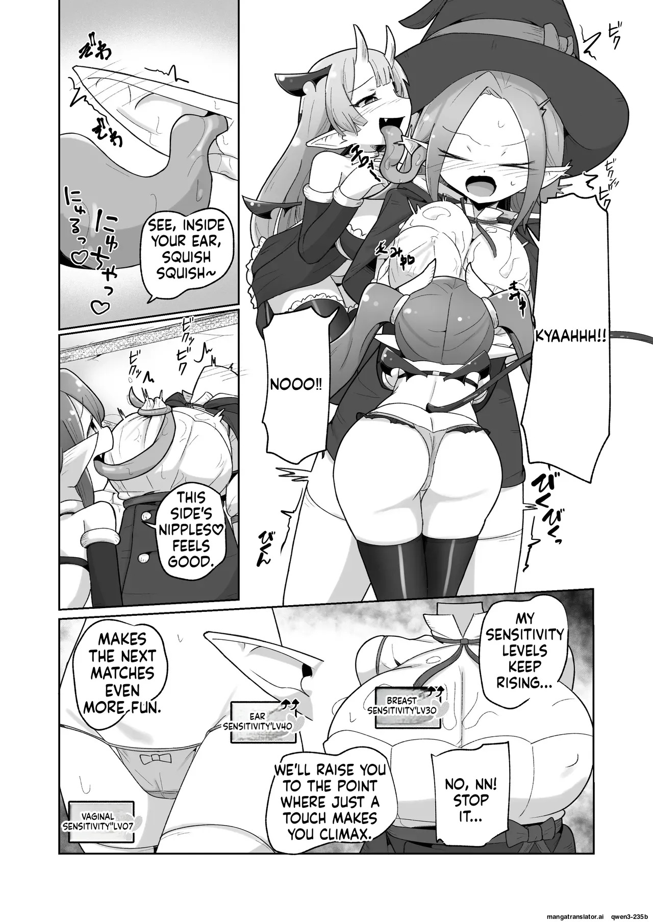 [Echie Kokufuku Aka (Monota)] Haiboku Show Colosseum 1 Kaisenme Tsuyo Tsuyo Majutsushi-chan VS Shintai Kaihatsu ga Tokuina Shou Akuma Succubus-chan (SCANMTL) - Page 23