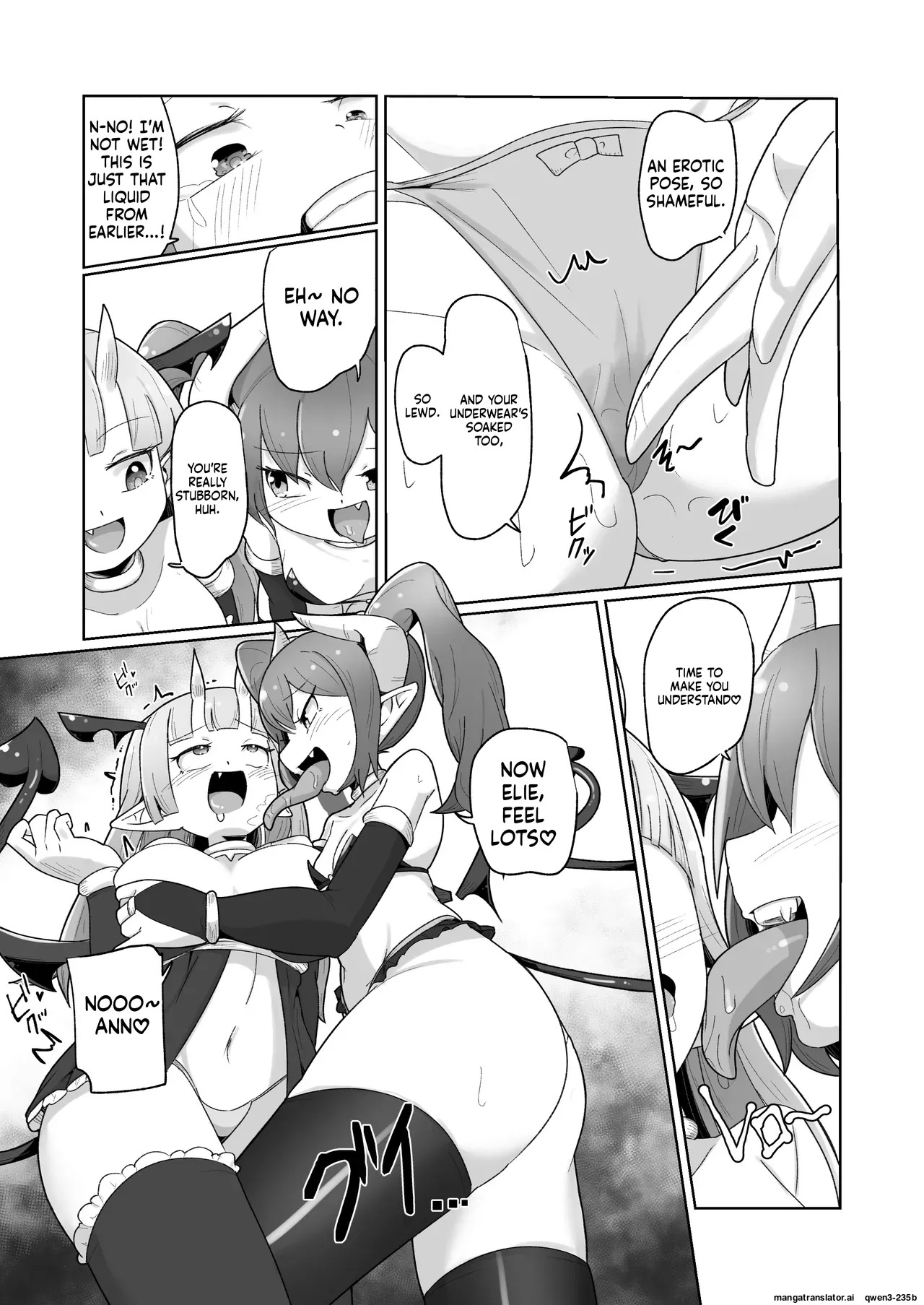 [Echie Kokufuku Aka (Monota)] Haiboku Show Colosseum 1 Kaisenme Tsuyo Tsuyo Majutsushi-chan VS Shintai Kaihatsu ga Tokuina Shou Akuma Succubus-chan (SCANMTL) - Page 35