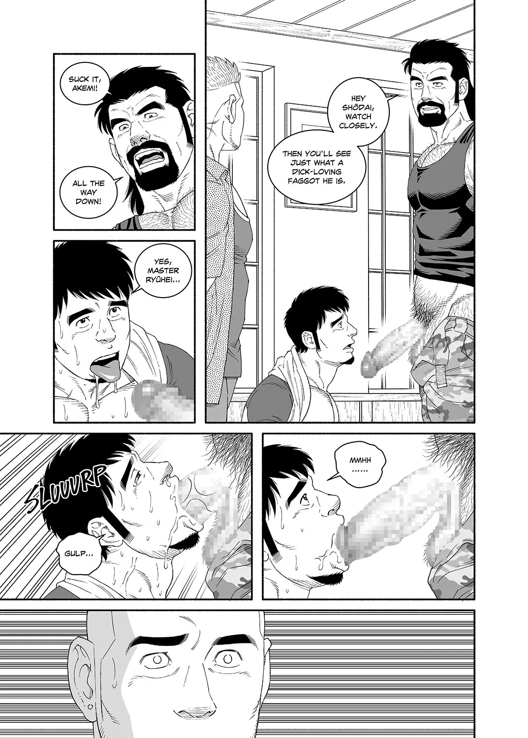 [Tagame Gengoroh] COCKSUCKER I Got Turned into My Best Friend’s Father’s Bitch (Part 1-3) [Eng] - Page 17