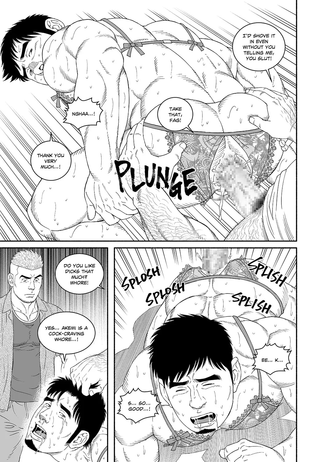 [Tagame Gengoroh] COCKSUCKER I Got Turned into My Best Friend’s Father’s Bitch (Part 1-3) [Eng] - Page 39