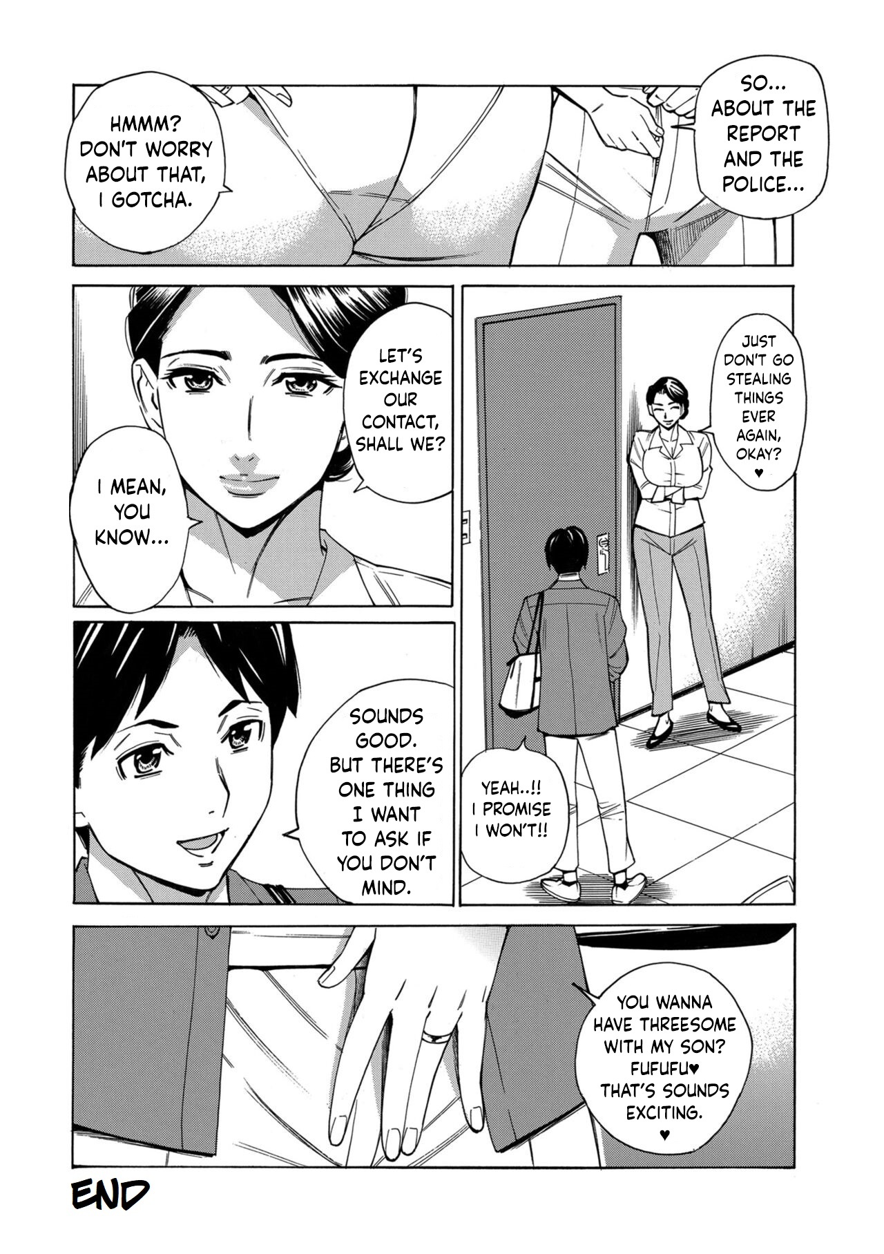 [Makibe Kataru] Hitozuma Manbiki G-men no Midara na Teian [English] - Page 22