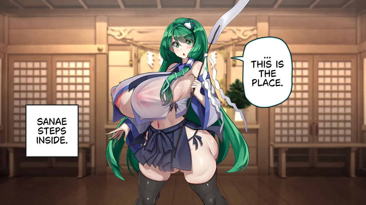 [Kawahagitei] Touhou Youyoumu ~Ihen Kaiketsu wa... Haramu koto!?~ | Sanae Solves the Incident… by Getting Pregnant!? (Touhou Project) [English] - Page 23